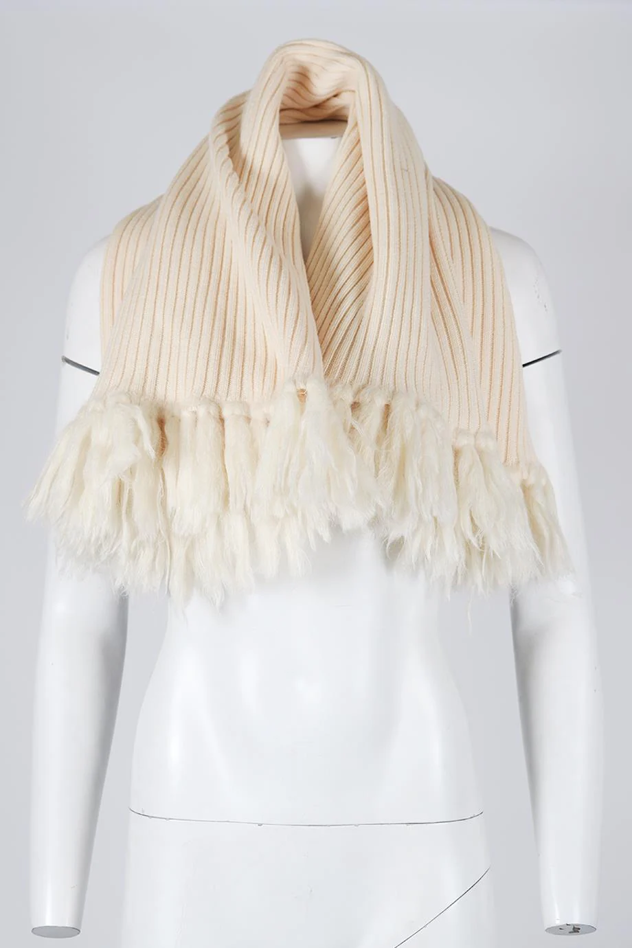 CHRISTIAN DIOR RIBBED WOOL BLEND SNOOD - Image 4