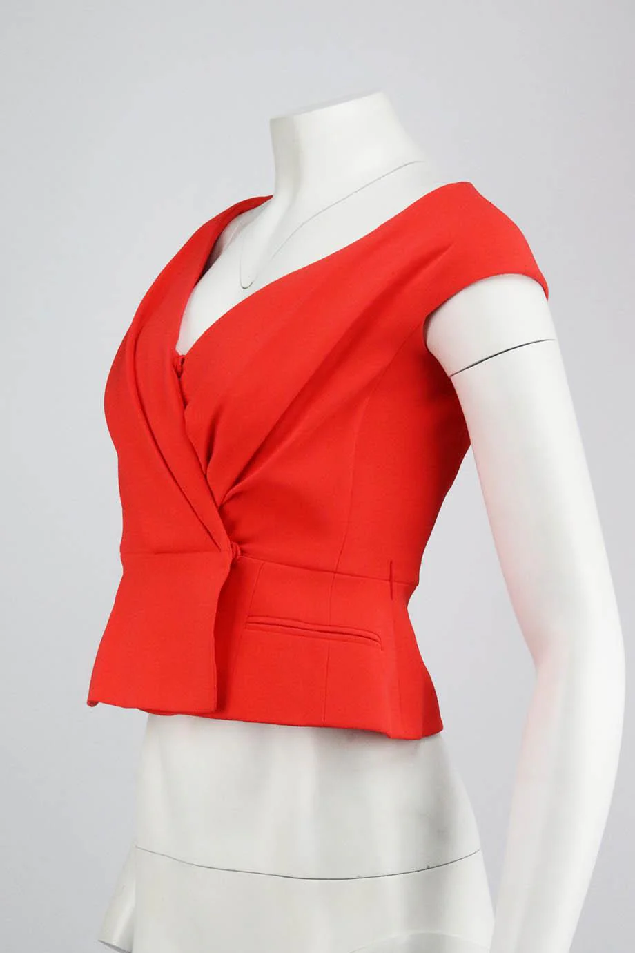 CHRISTIAN DIOR SILK BLEND WRAP VEST FR 36 UK 8 - Image 2