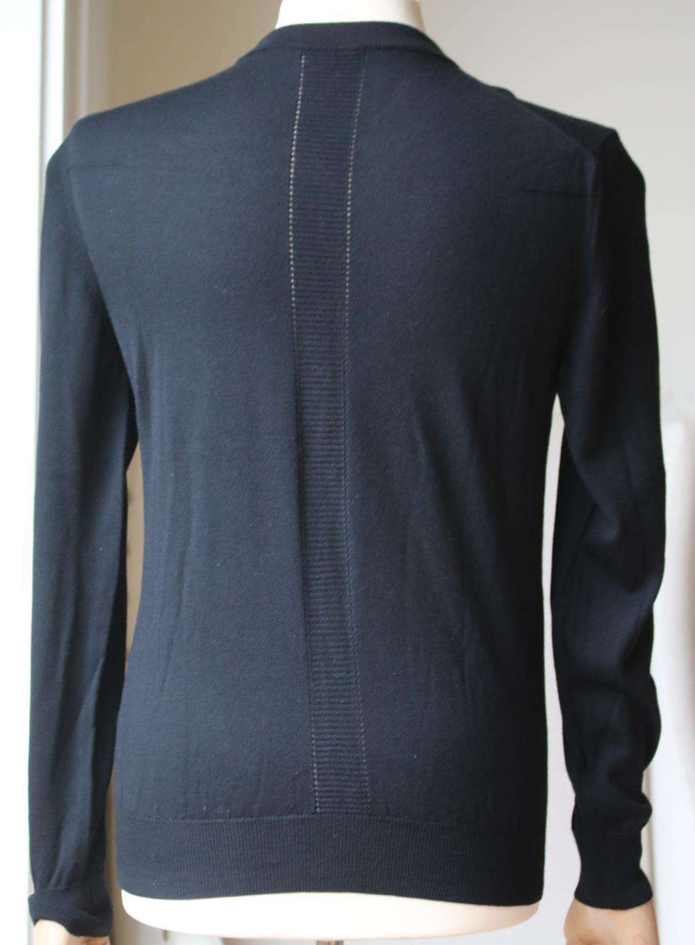 CHRISTIAN DIOR V-NECK WOOL KNIT SWEATER MEDIUM - Image 3