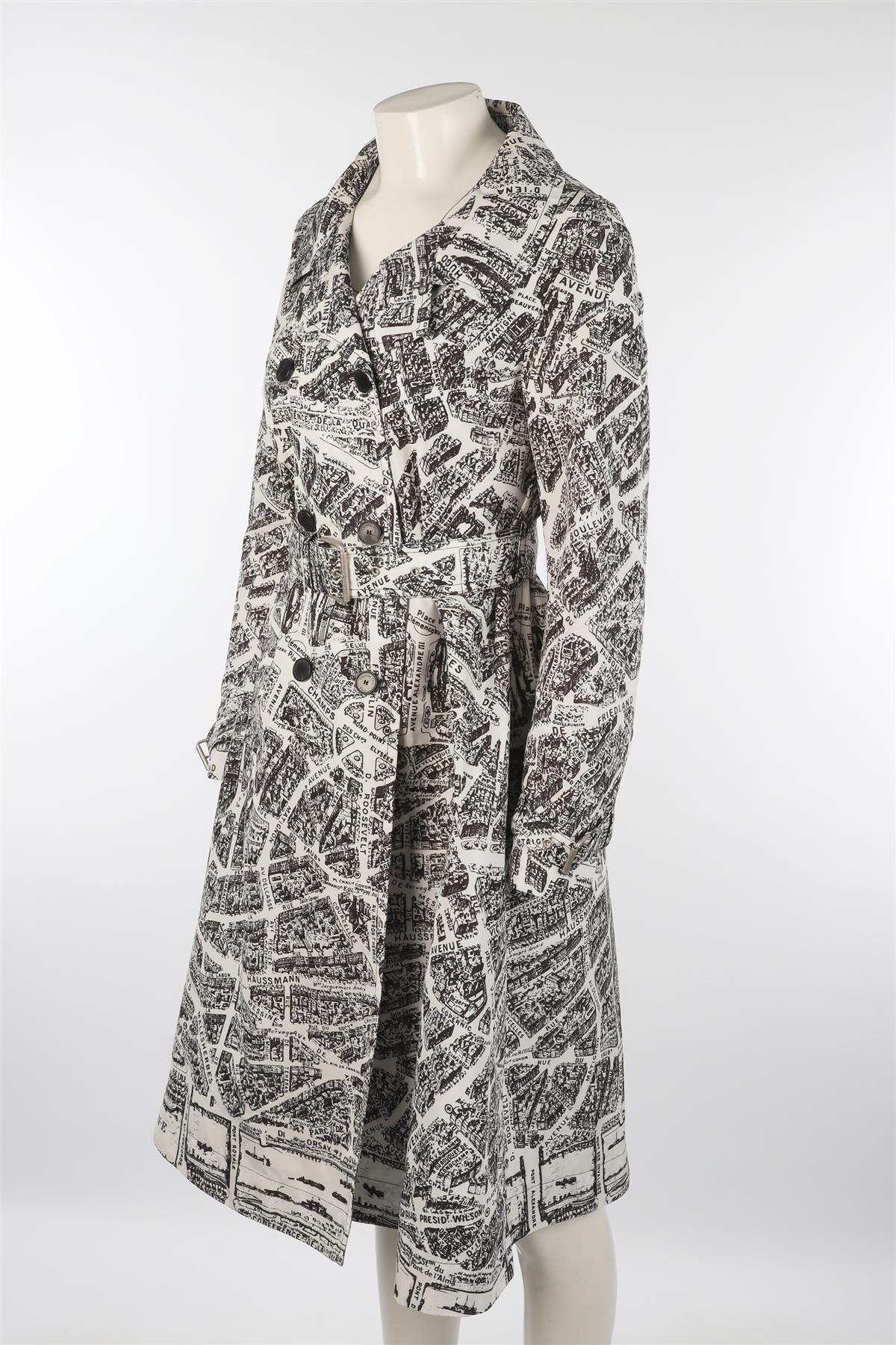 CHRISTIAN DIOR WHITE 2023 SHELL TRENCH COAT FR 36 UK 8 - Image 3