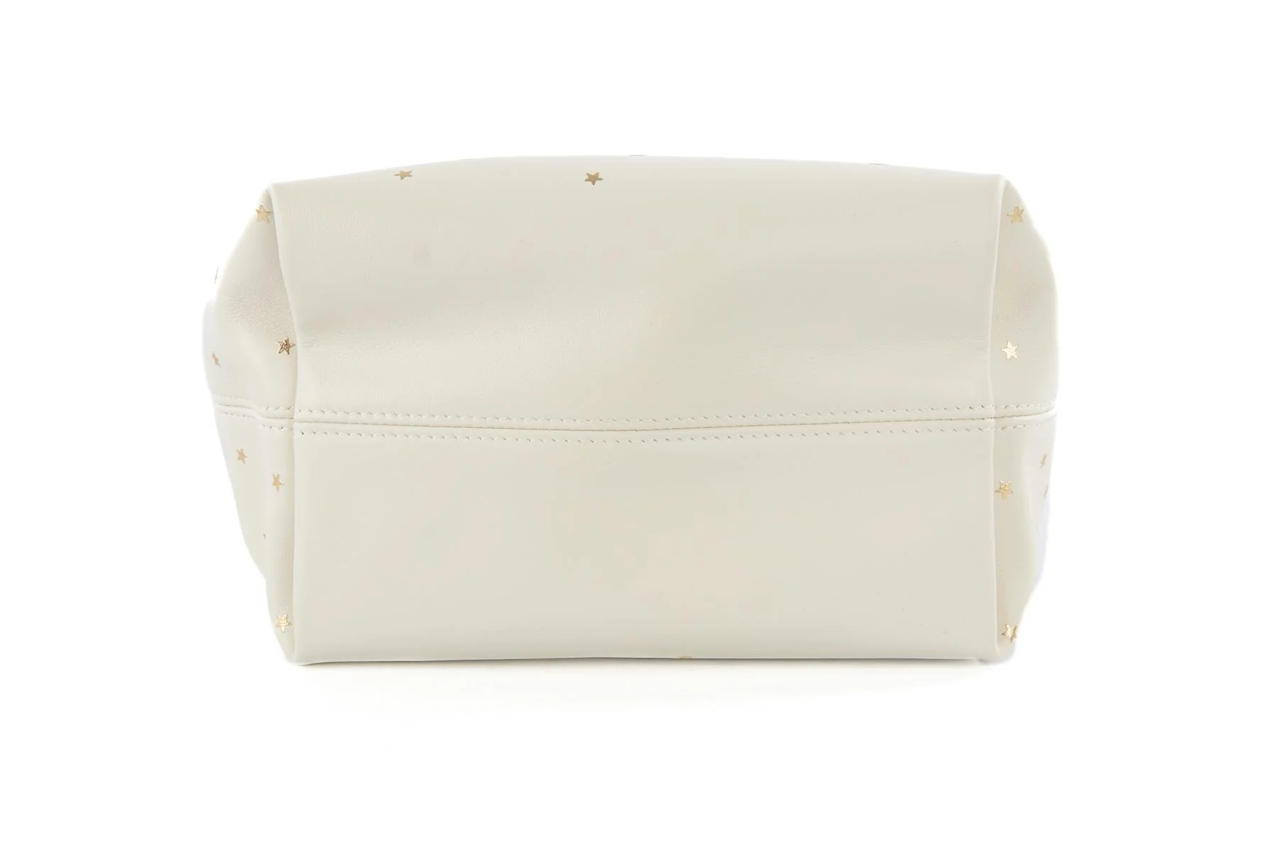 CHRISTIAN DIOR WHITE DIOR LUCKY SMALL TOUJOURS VERTICAL LEATHER TOTE BAG - Image 7