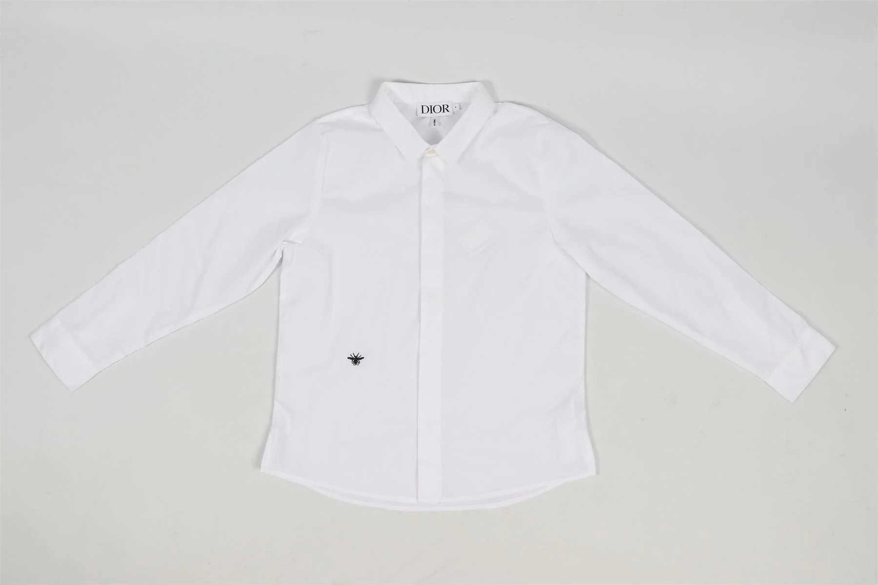 CHRISTIAN DIOR WHITE KIDS BOYS COTTON BLEND SHIRT 6 YEARS - Image 7