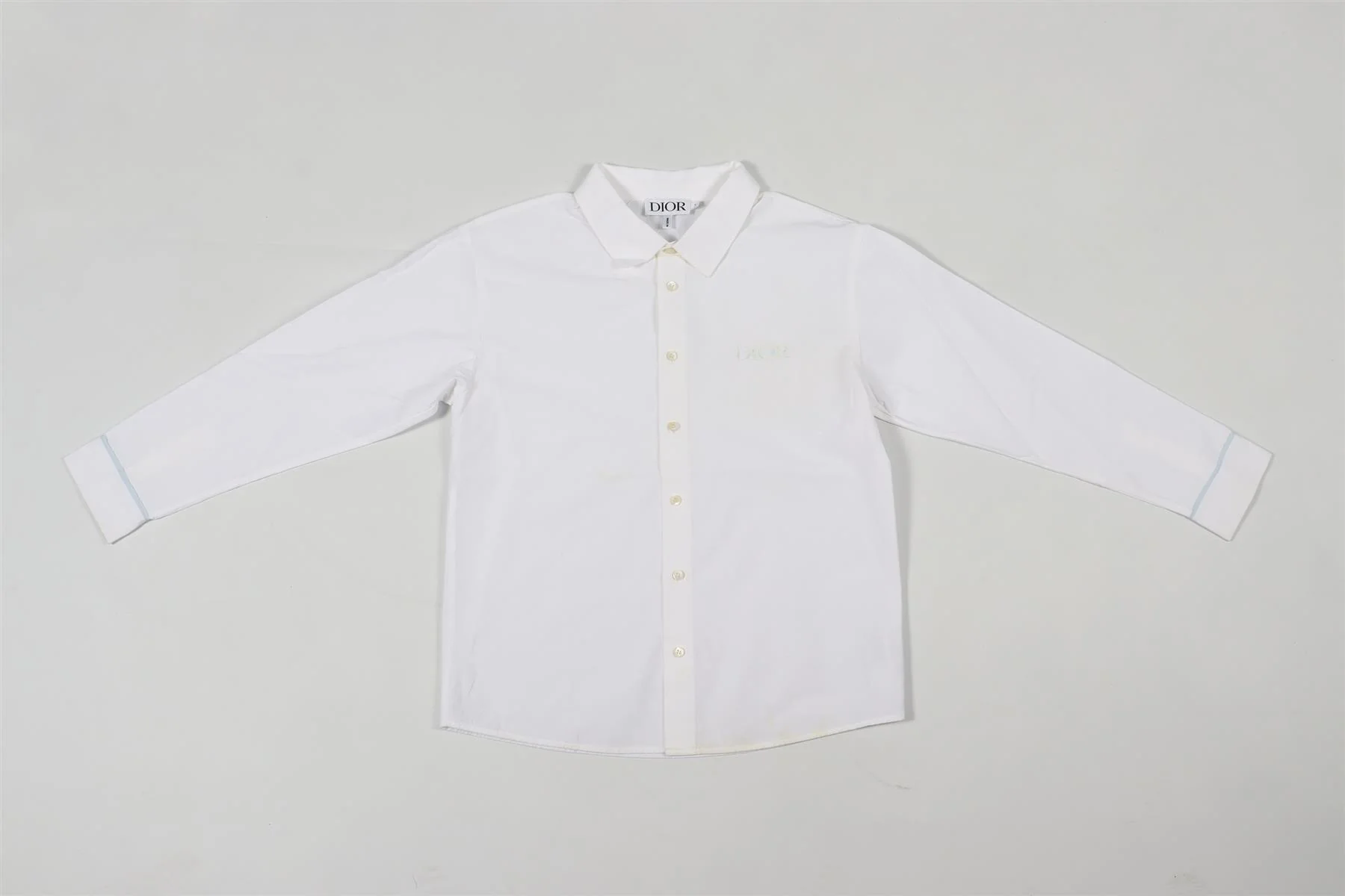 CHRISTIAN DIOR WHITE KIDS BOYS COTTON SHIRT 8 YEARS - Image 2