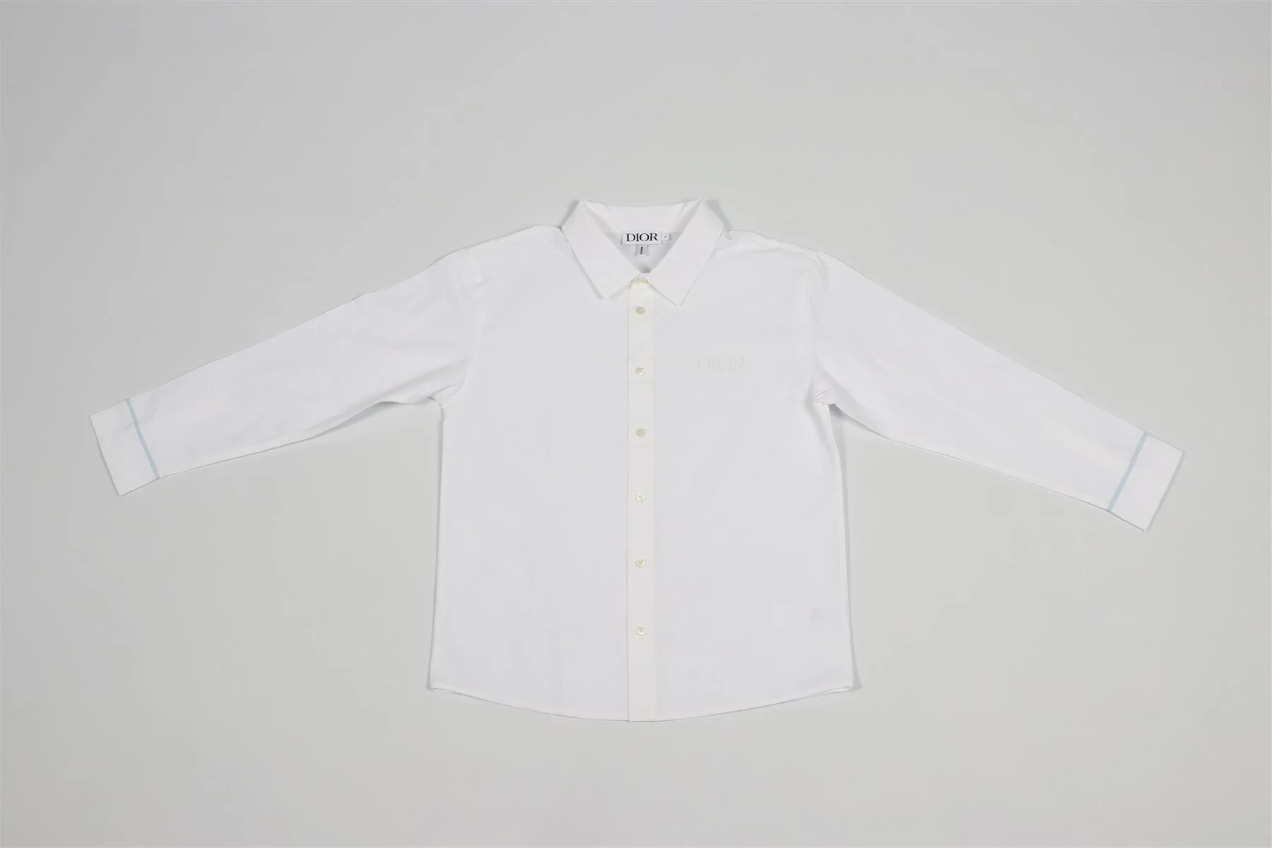 CHRISTIAN DIOR WHITE KIDS BOYS COTTON SHIRT 8 YEARS - Image 2