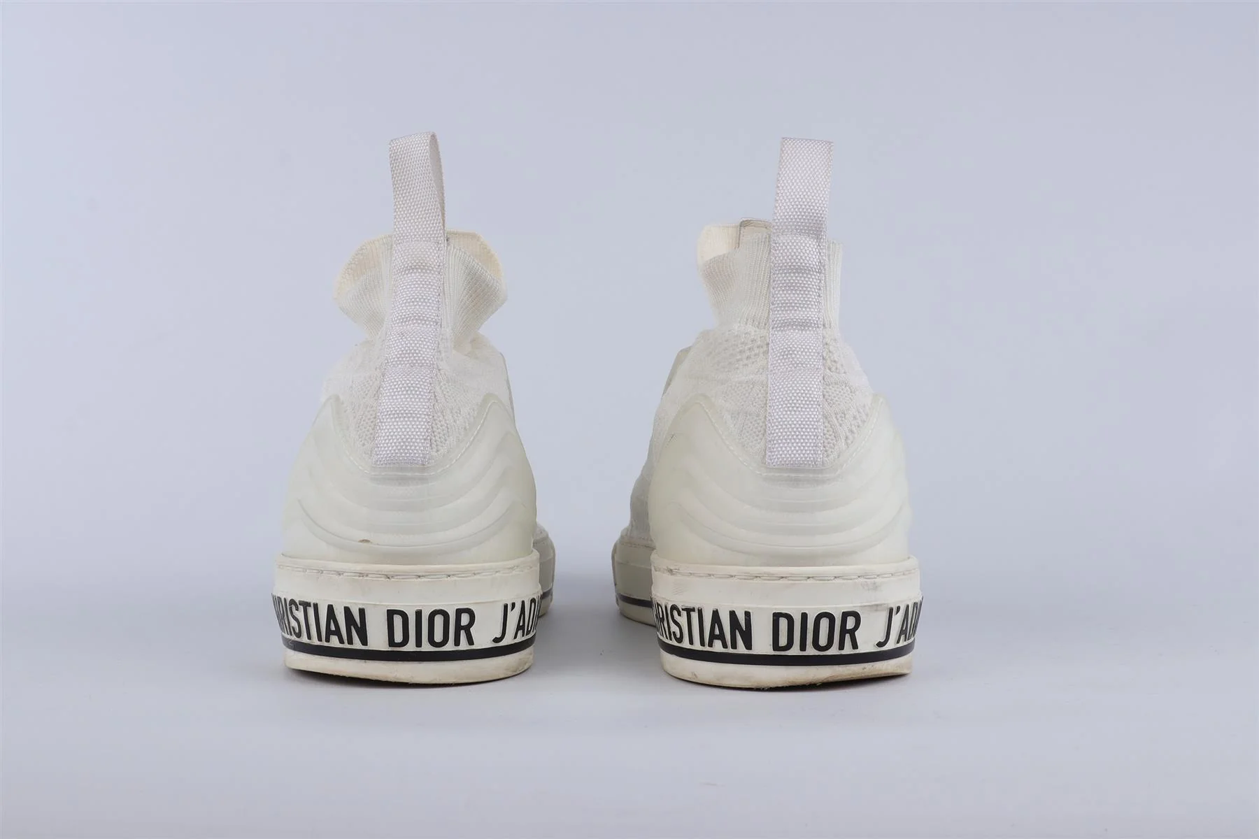 CHRISTIAN DIOR WHITE WALK'N'DIOR KNIT SNEAKERS EU 41 UK 8 US 11 - Image 5