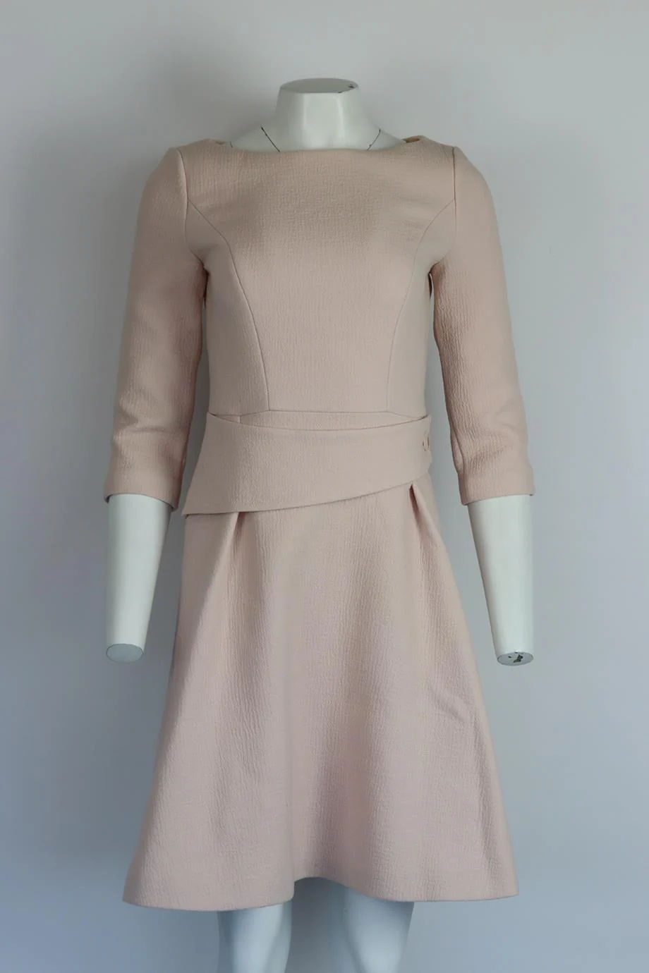 CHRISTIAN DIOR WOOL BLEND MINI DRESS FR 36 UK 8 - Image 2
