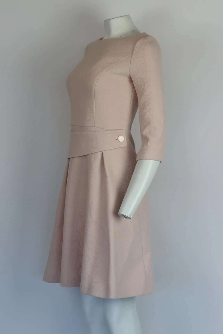CHRISTIAN DIOR WOOL BLEND MINI DRESS FR 36 UK 8 - Image 3