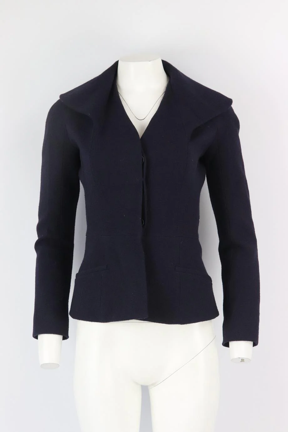 CHRISTIAN DIOR WOOL BOUCLÉ JACKET FR 36 UK 8 - Image 2