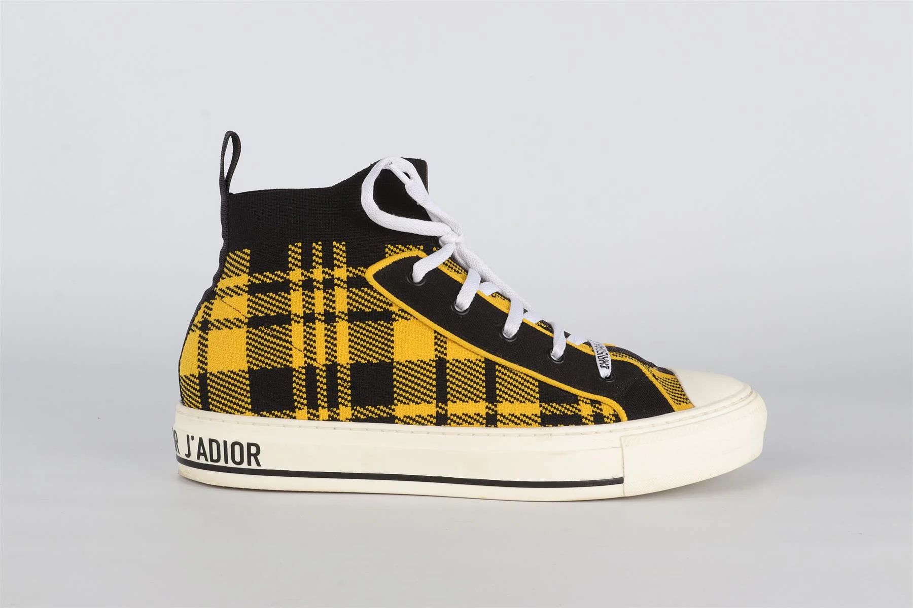 CHRISTIAN DIOR YELLOW WALK'N'DIOR KNIT SNEAKERS EU 41 UK 8 US 11 - Image 2