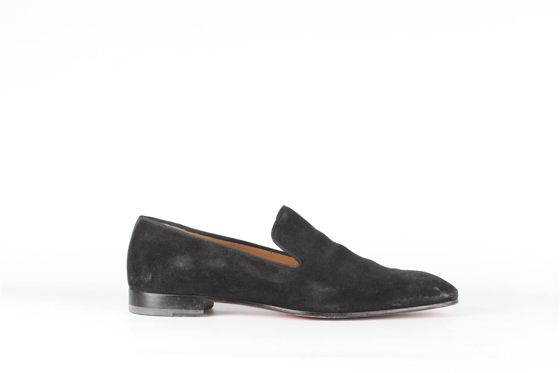 CHRISTIAN LOUBOUTIN BLACK MEN'S SUEDE LOAFERS EU 42.5 UK 8.5 US 9.5 - Image 2