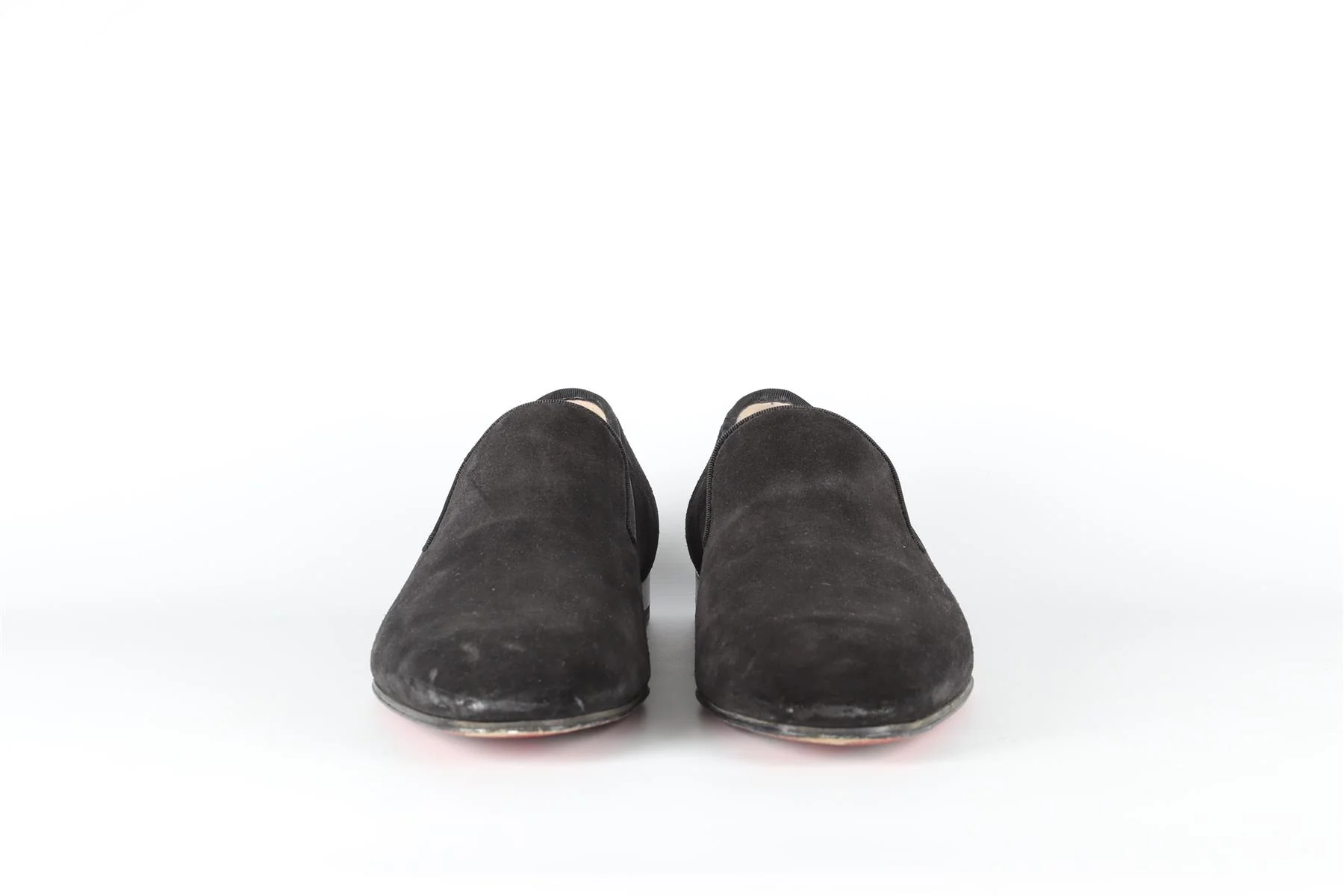 CHRISTIAN LOUBOUTIN BLACK MEN'S SUEDE LOAFERS EU 42.5 UK 8.5 US 9.5 - Image 3
