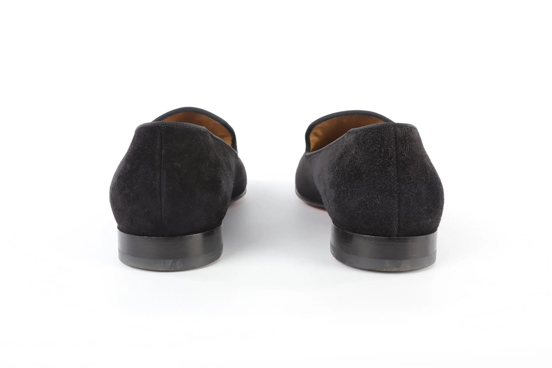 CHRISTIAN LOUBOUTIN BLACK MEN'S SUEDE LOAFERS EU 44 UK 10 US 11 - Image 5