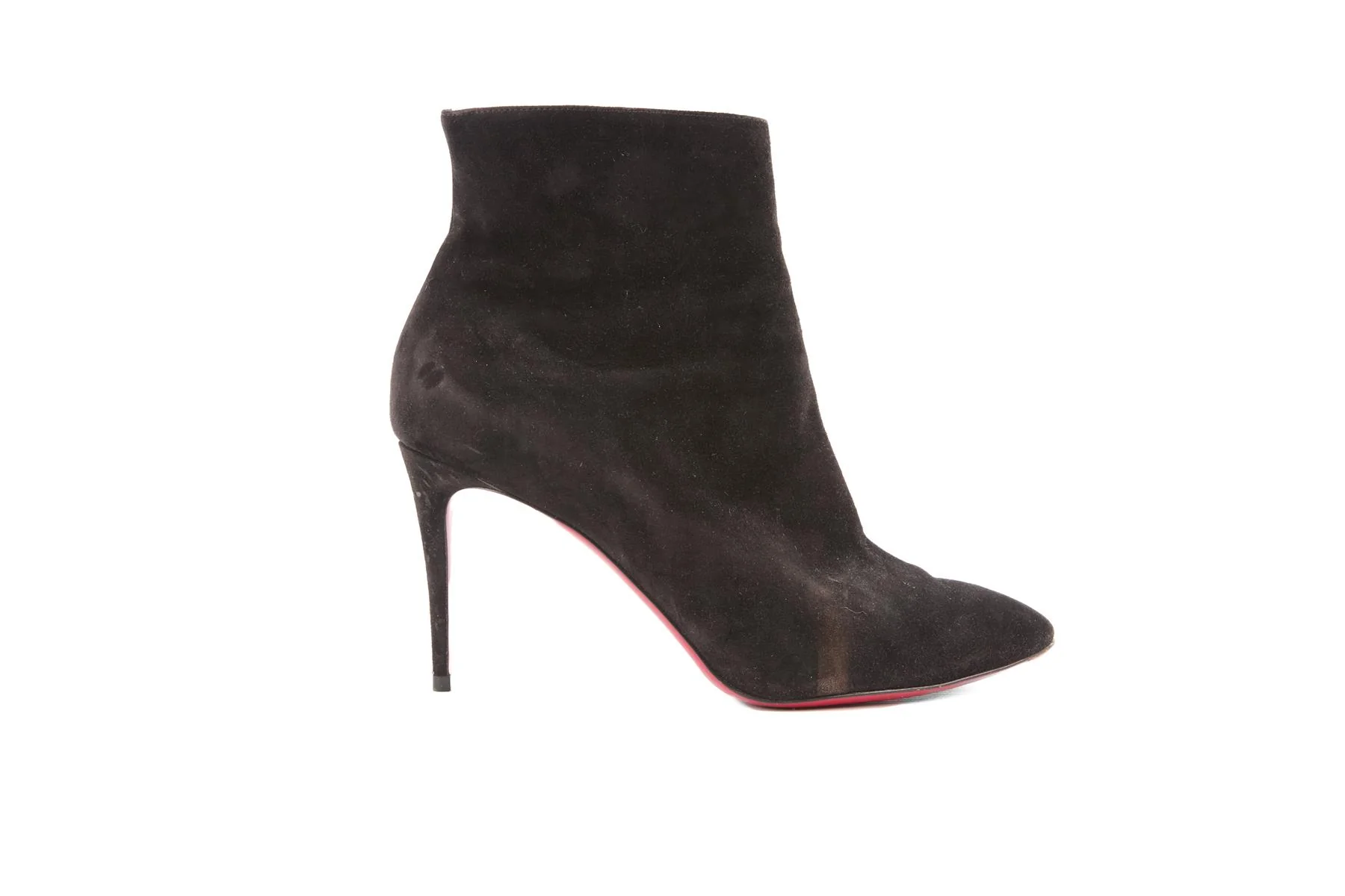 CHRISTIAN LOUBOUTIN BLACK SUEDE ANKLE BOOTS EU 39 UK 6 US 9 - Image 2