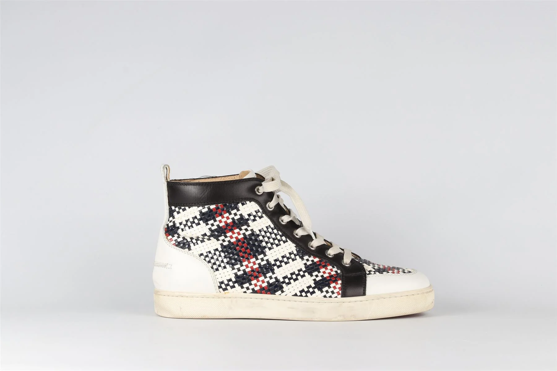 CHRISTIAN LOUBOUTIN MULTICOLOURED MEN'S LOUIS LEATHER SNEAKERS EU 42 UK 8 US 9 - Image 2