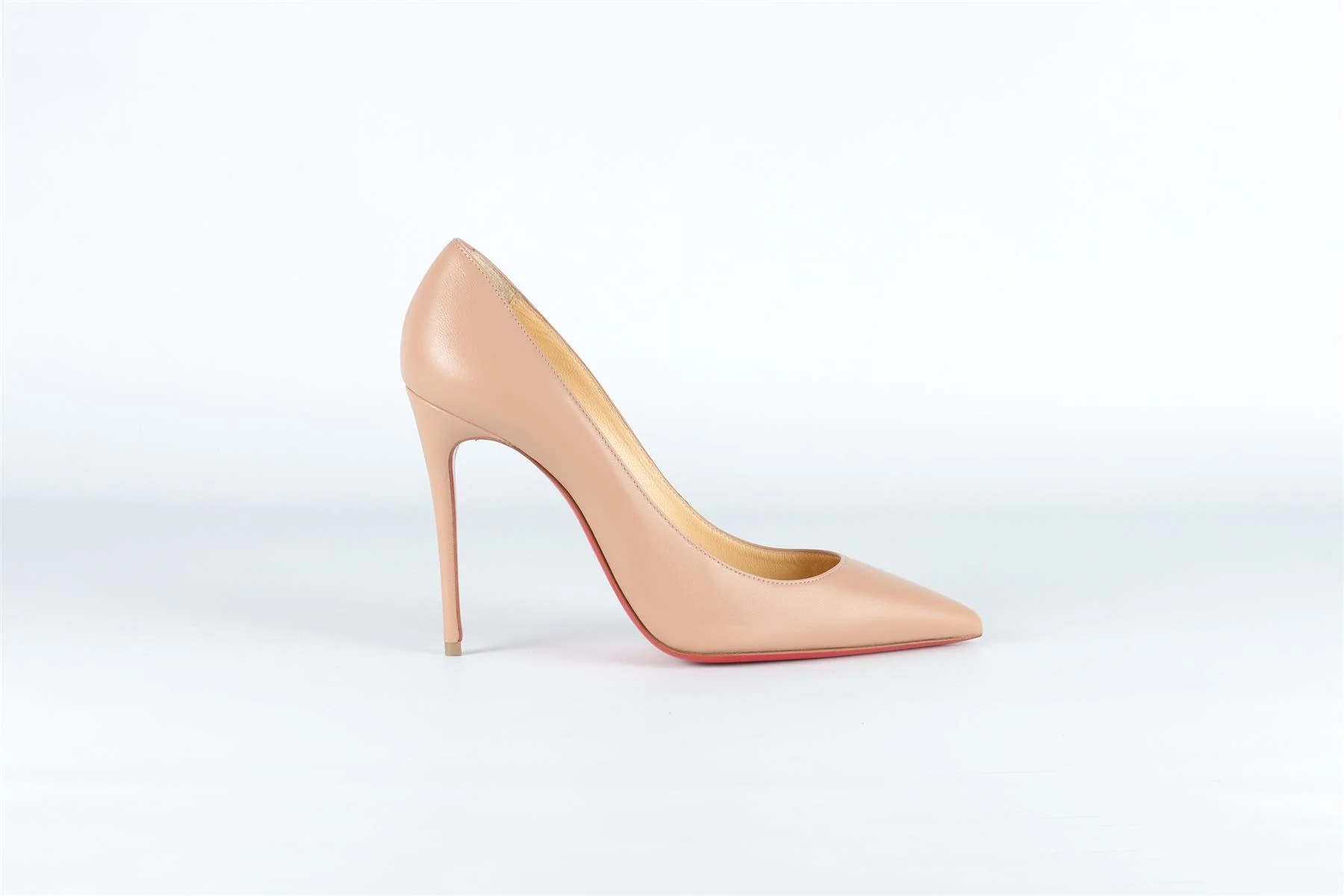 CHRISTIAN LOUBOUTIN NUDE KATE LEATHER PUMPS EU 36.5 UK 3.5 US 6.5 - Image 2