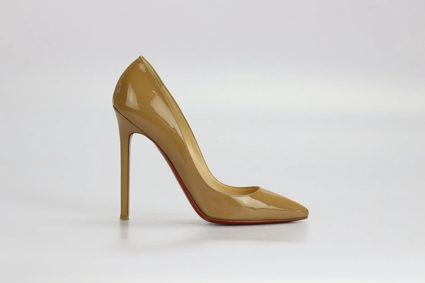 CHRISTIAN LOUBOUTIN PATENT LEATHER PUMPS EU 37 UK 4 US 7 - Image 2