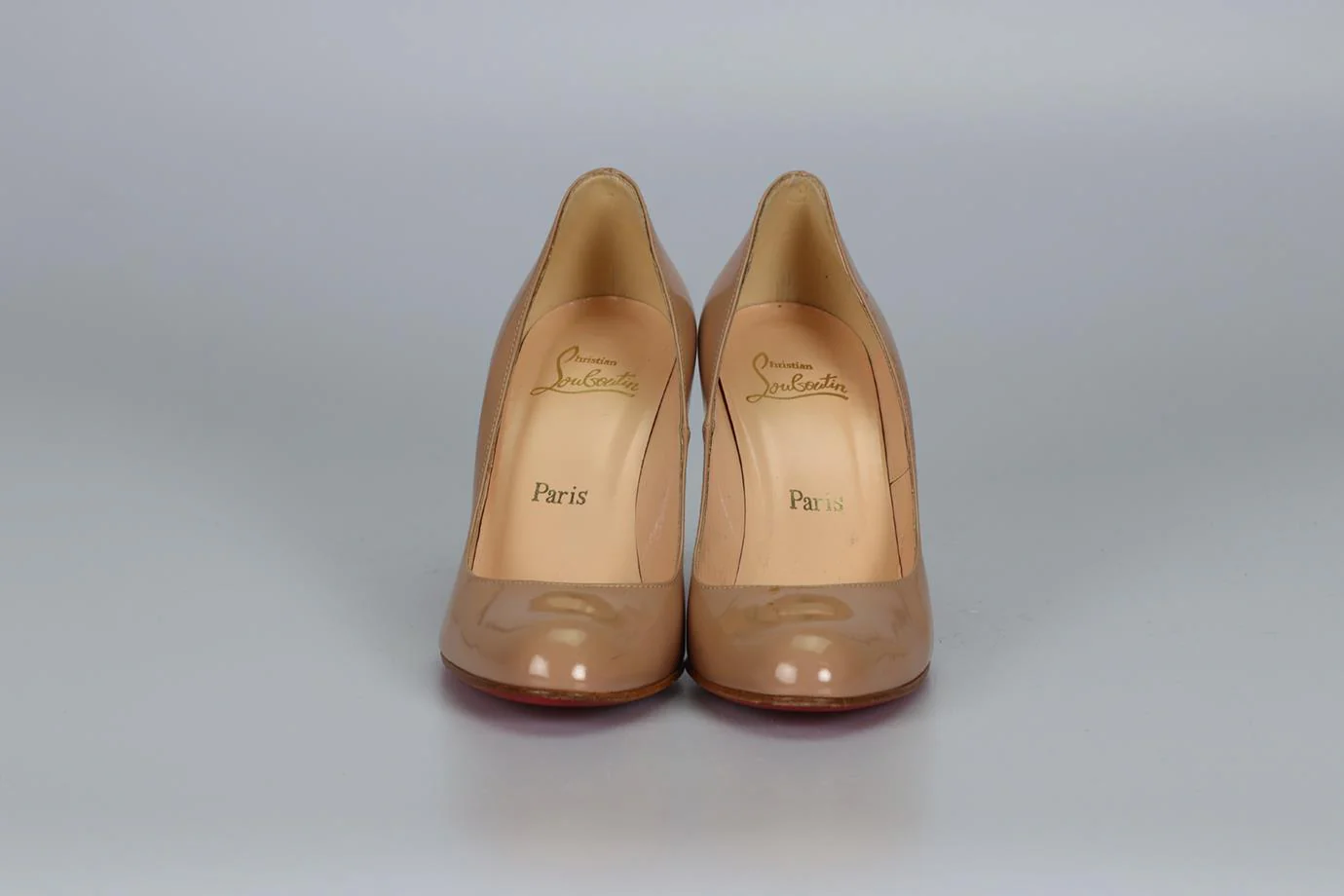 CHRISTIAN LOUBOUTIN PATENT LEATHER PUMPS EU 38.5 UK 5.5 US 8.5 - Image 3