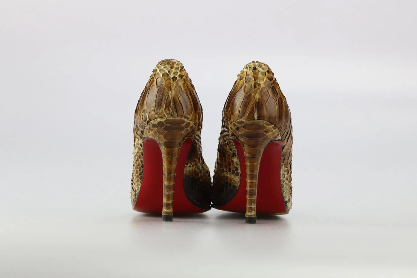 CHRISTIAN LOUBOUTIN SNAKESKIN PUMPS EU 38 UK 5 US 8 - Image 4