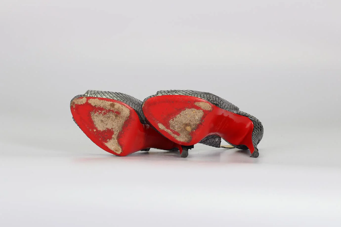 CHRISTIAN LOUBOUTIN SNAKESKIN SLINGBACK PUMPS EU 38 UK 5 US 8 - Image 5
