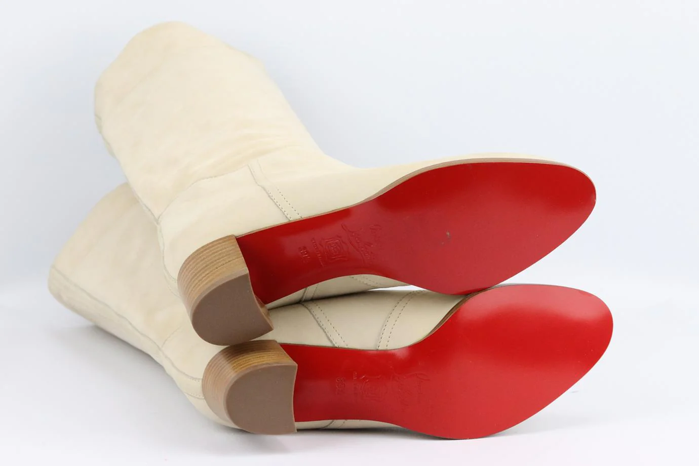 CHRISTIAN LOUBOUTIN SUEDE BOOTS EU 39.5 UK 6.5 US 9.5 - Image 5