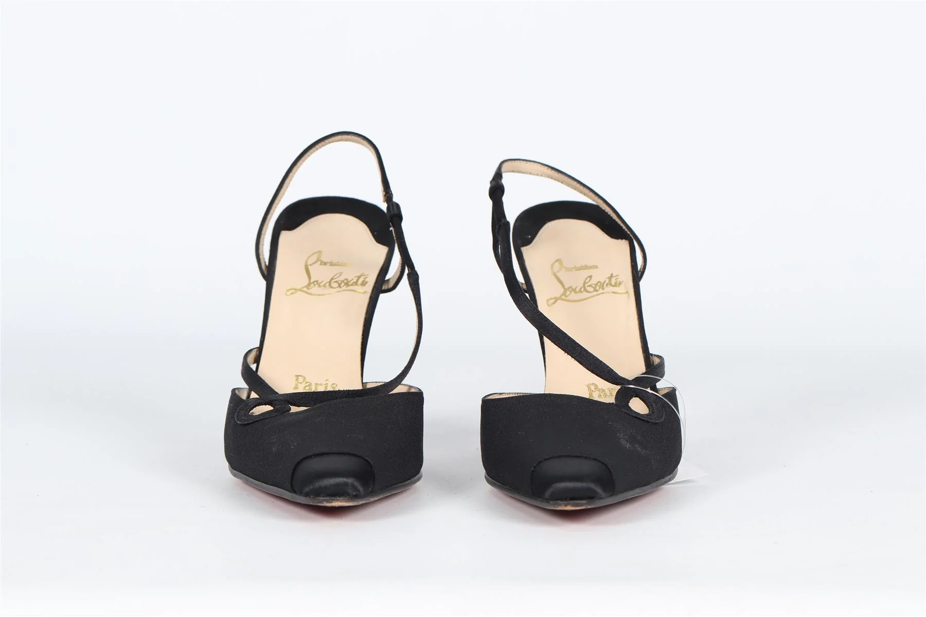 CHRISTIAN LOUBOUTIN VINTAGE SATIN PUMPS EU 36.5 UK 3.5 US 6.5 - Image 3