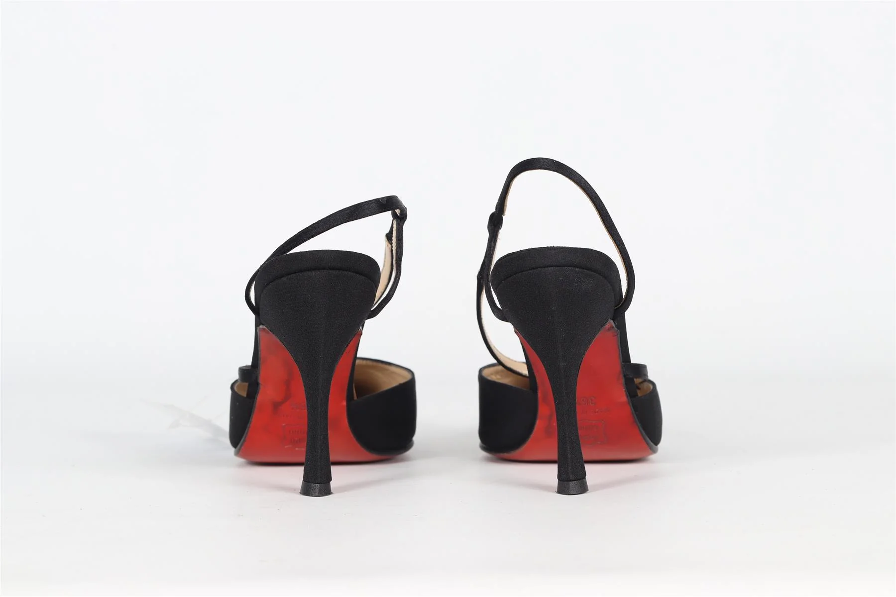 CHRISTIAN LOUBOUTIN VINTAGE SATIN PUMPS EU 36.5 UK 3.5 US 6.5 - Image 4