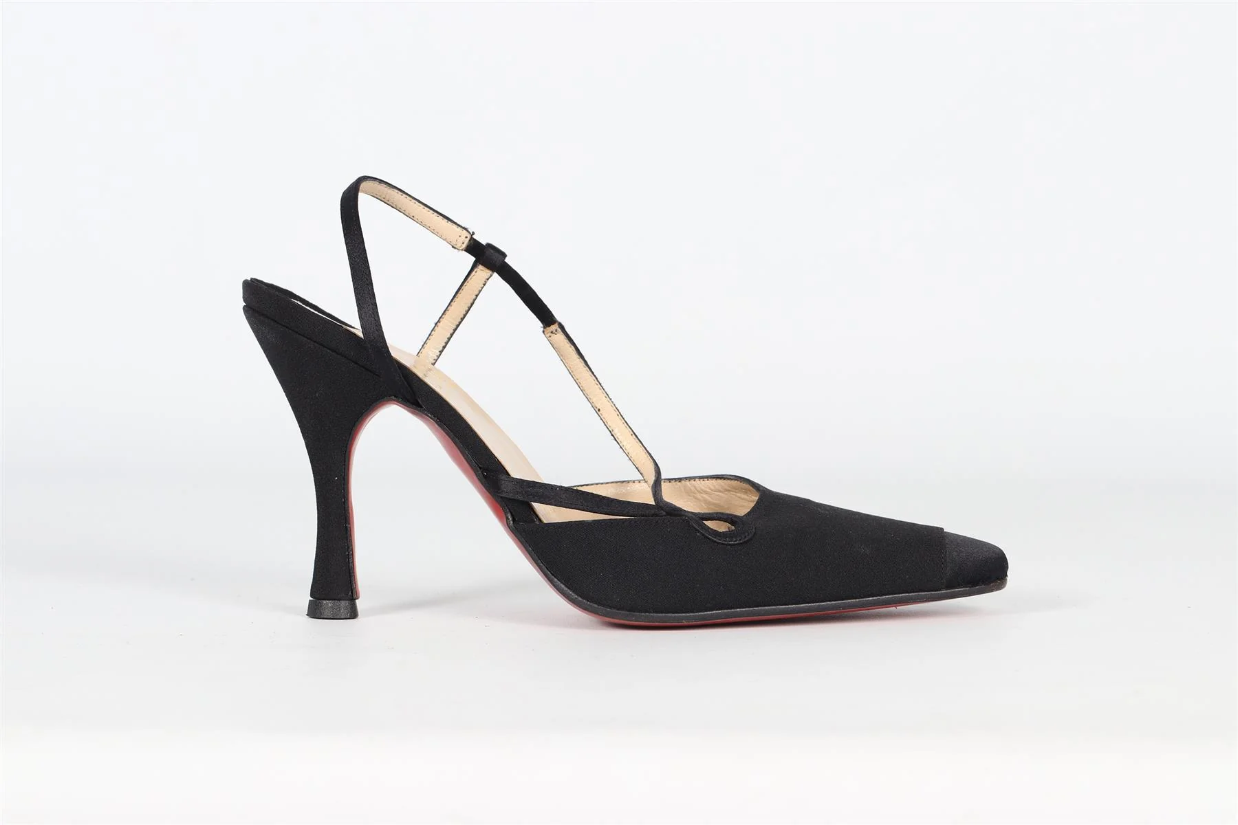 CHRISTIAN LOUBOUTIN VINTAGE SATIN PUMPS EU 36.5 UK 3.5 US 6.5 - Image 7