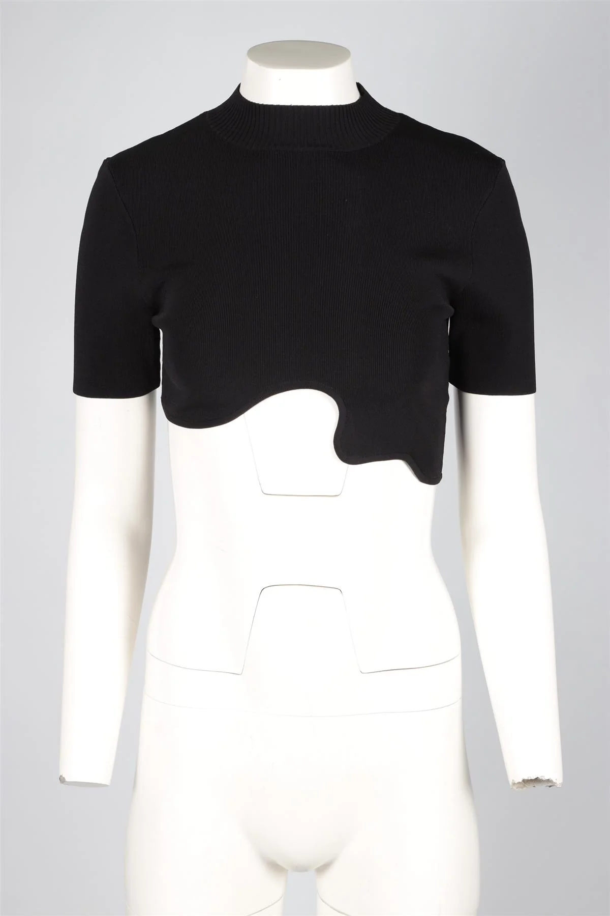 CHRISTOPHER ESBER BLACK KNIT TOP MEDIUM - Image 2