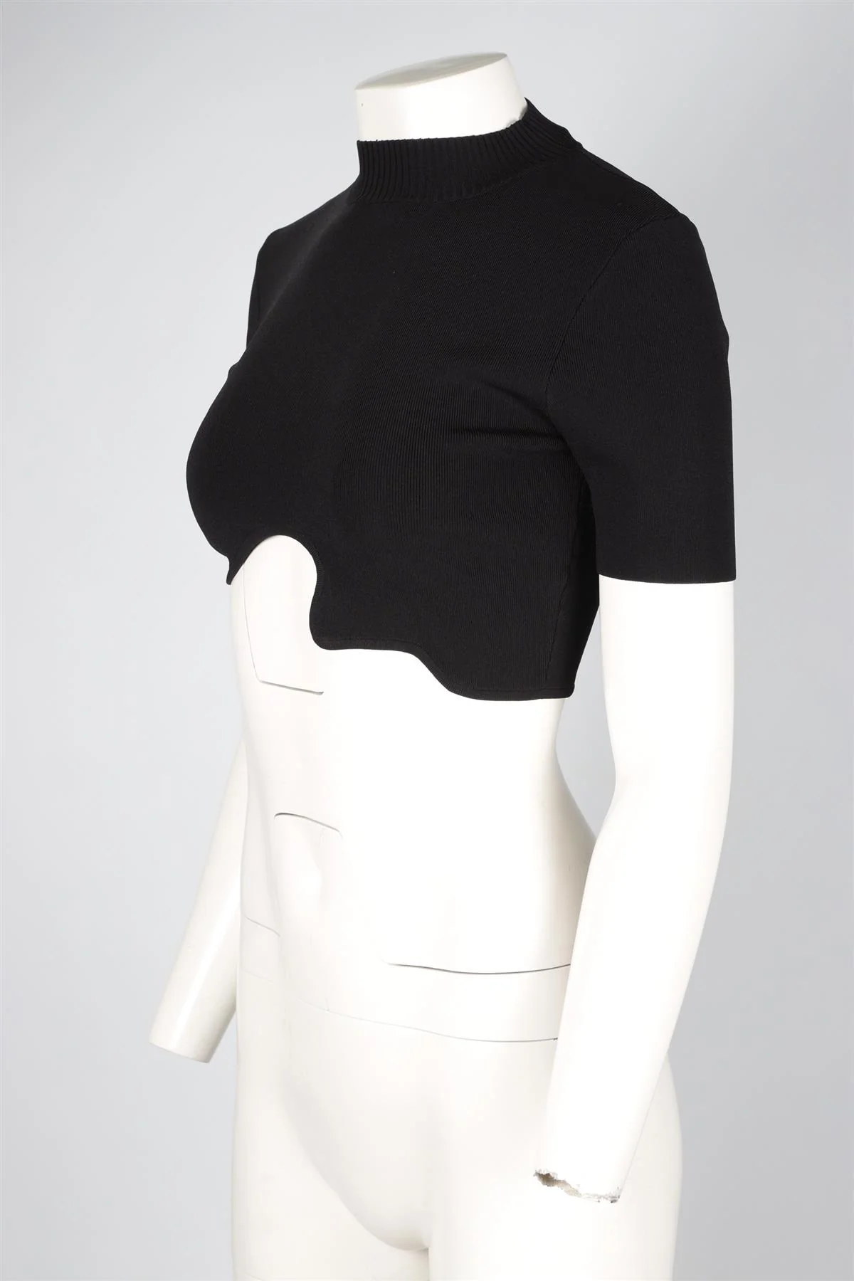 CHRISTOPHER ESBER BLACK KNIT TOP MEDIUM - Image 3