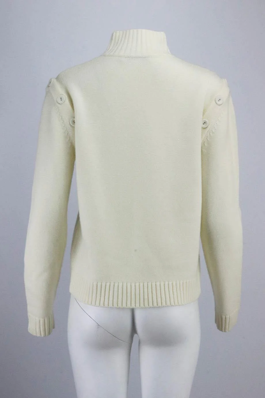 CHRISTOPHER ESBER OVERSIZED CASHMERE BLEND TURTLENECK SWEATER XXSMALL - Image 4