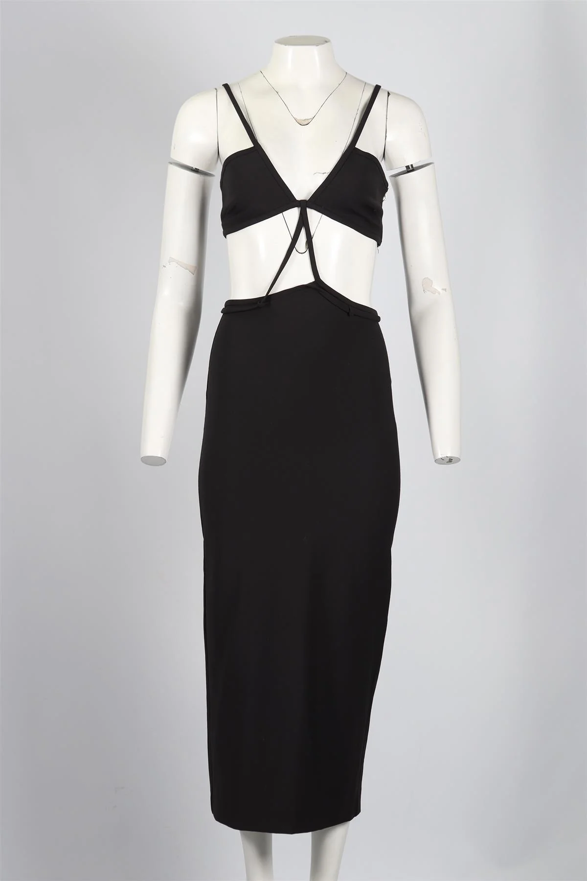 CHRISTOPHER ESBER WOOL BLEND MAXI DRESS UK 8 - Image 2