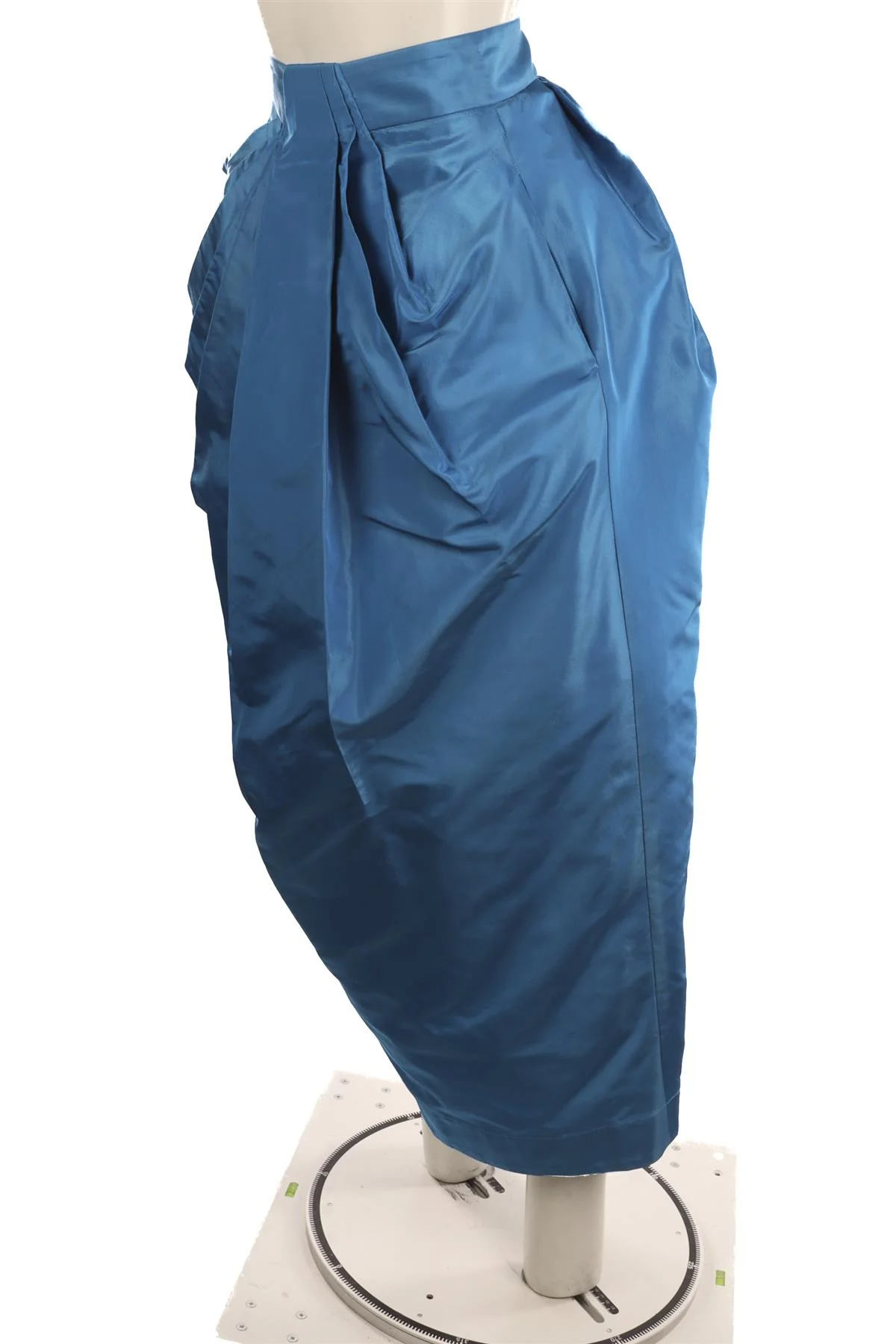 CHRISTOPHER JOHN ROGERS BLUE SILK MAXI SKIRT US 4 UK 8 - Image 3