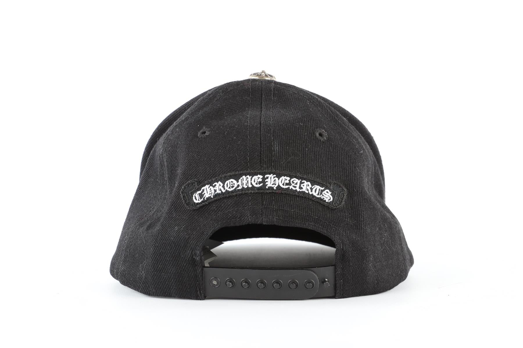 CHROME HEARTS BLACK COTTON BASEBALL CAP ONE SIZE - Image 4