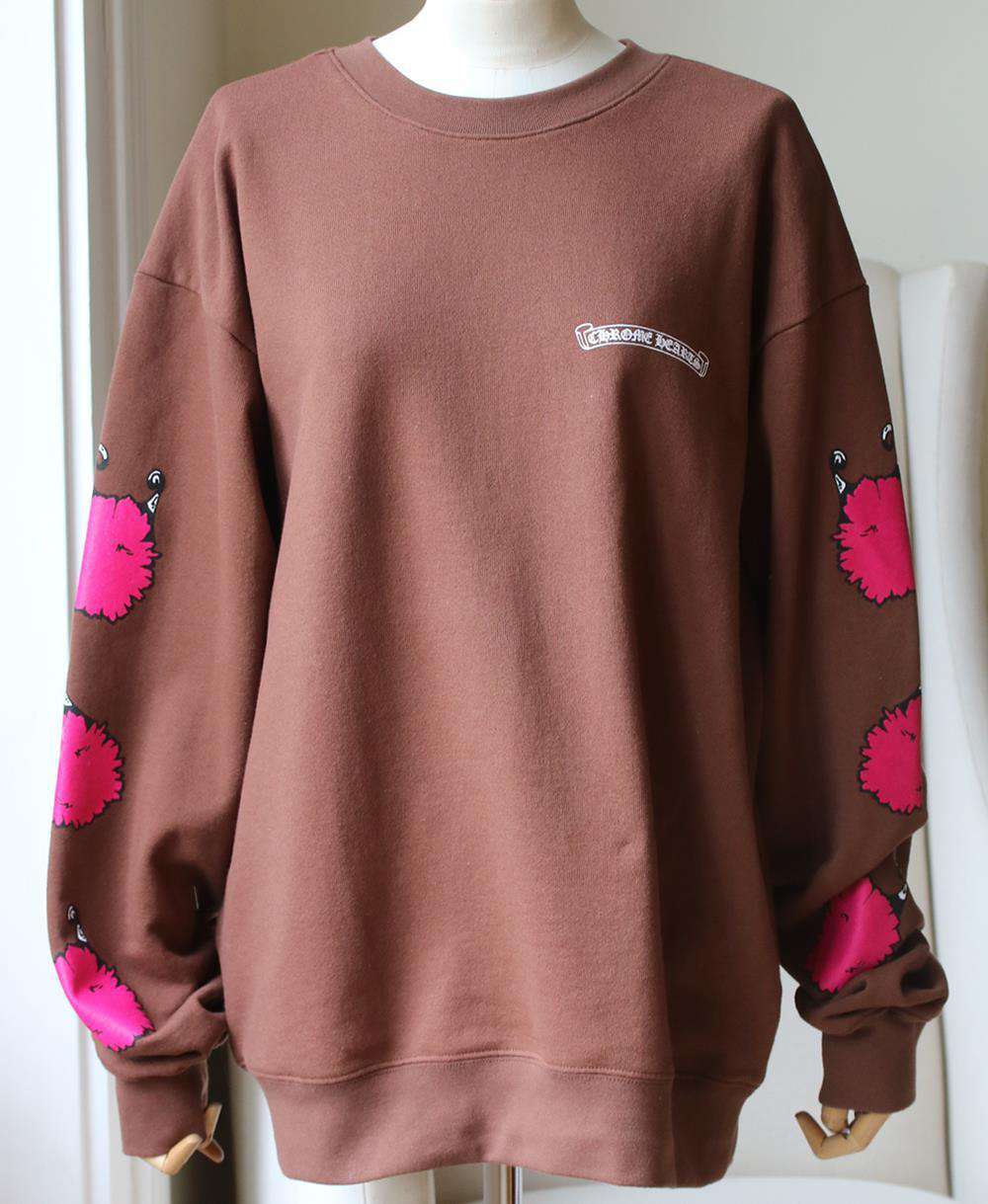 CHROME HEARTS + MATTY BOY PRINTED COTTON JERSEY SWEATSHIRT LARGE