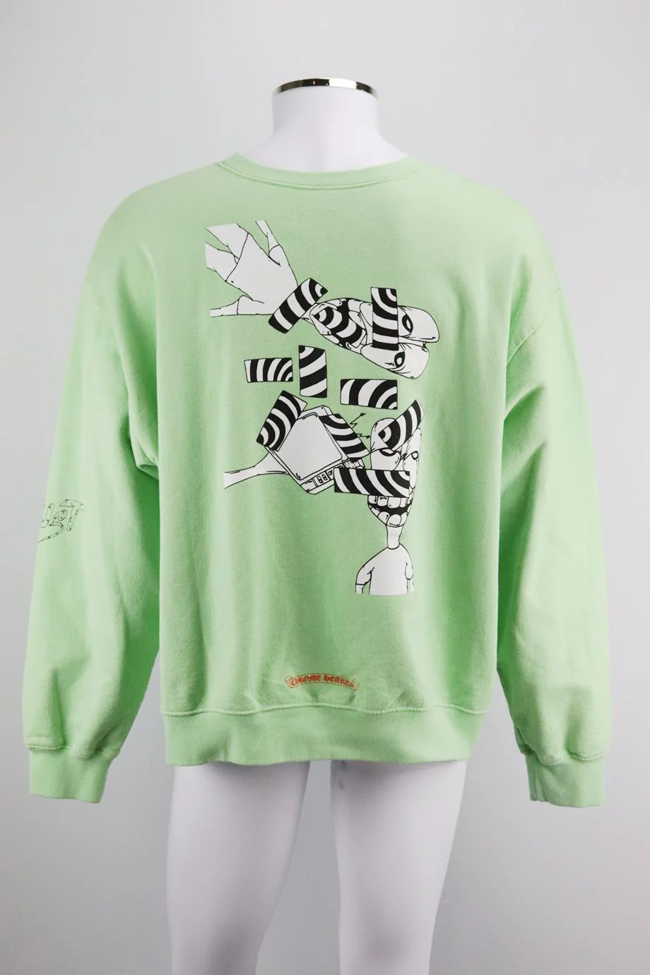 CHROME HEARTS + MATTY BOY PRINTED COTTON TERRY SWEATSHIRT XLARGE - Image 2