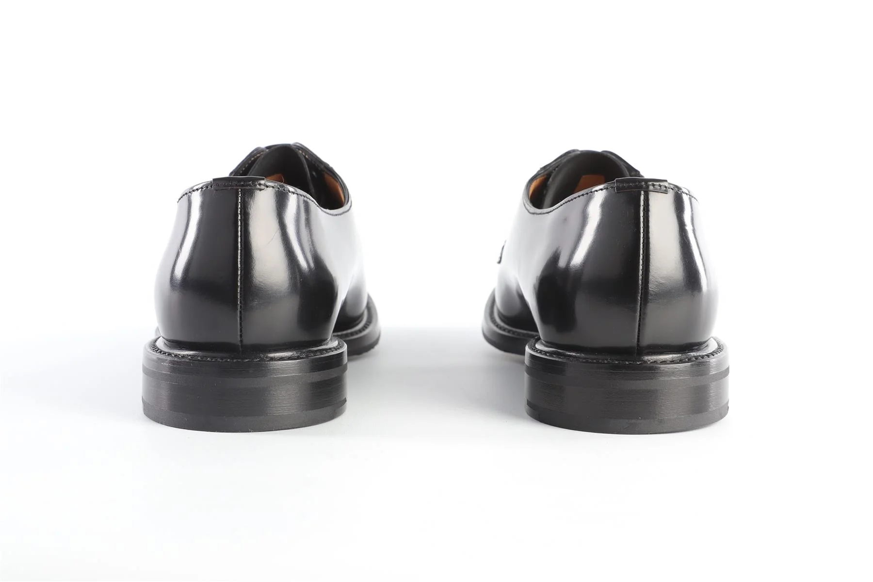 CHURCH'S BLACK LEATHER DERBY SHOES EU 40 UK 7 US 10 - Image 5