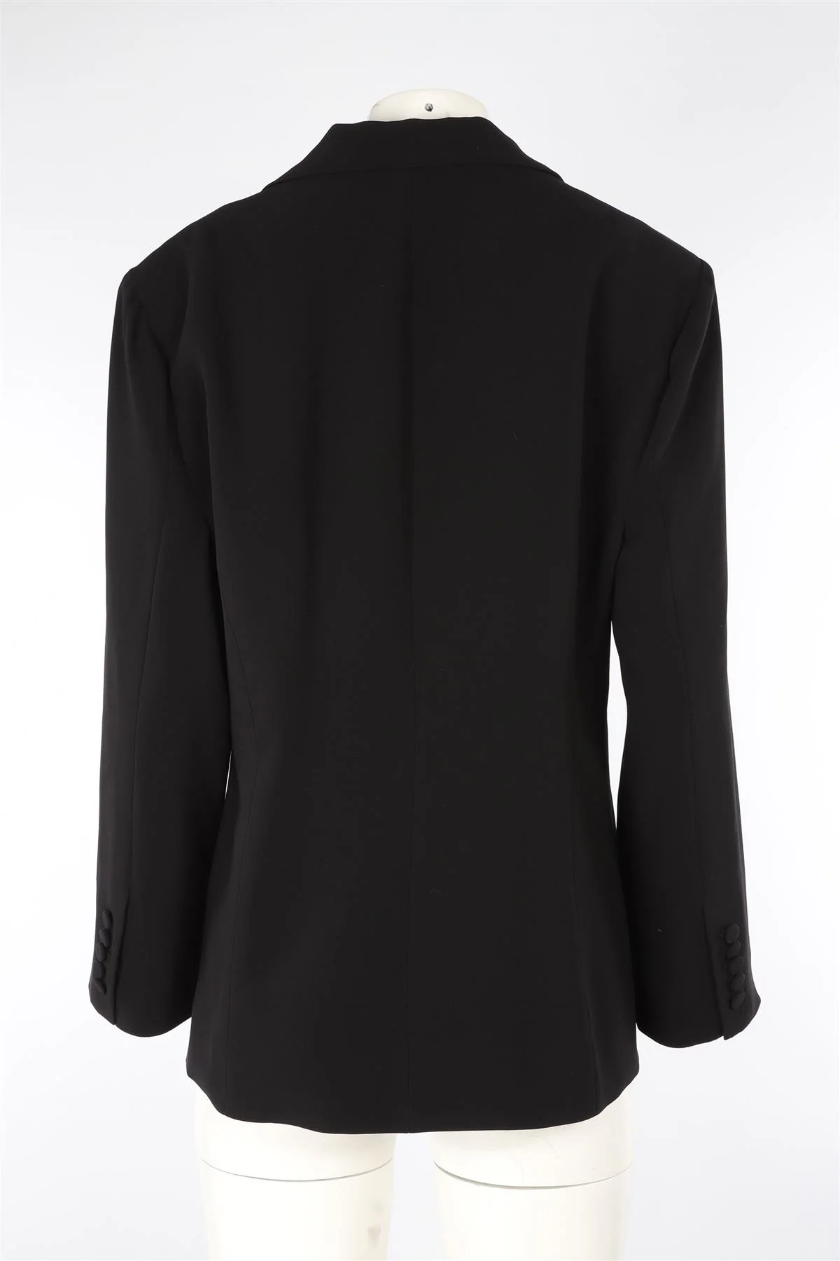 CINQ À SEPT BLACK WOVEN BLAZER UK 12 - Image 4