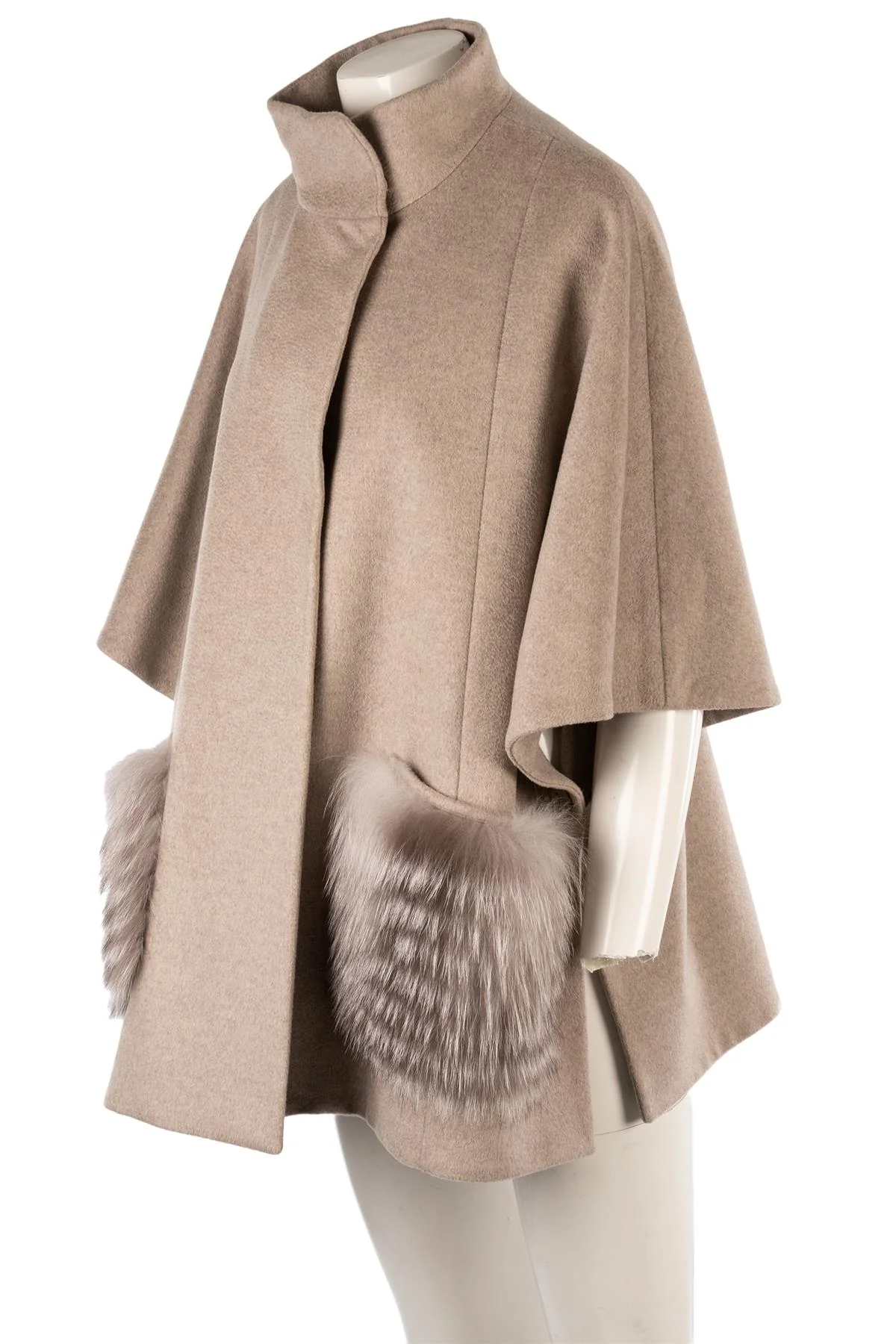 CINZIA ROCCA GREY WOOL COAT IT 40 UK 8 - Image 2