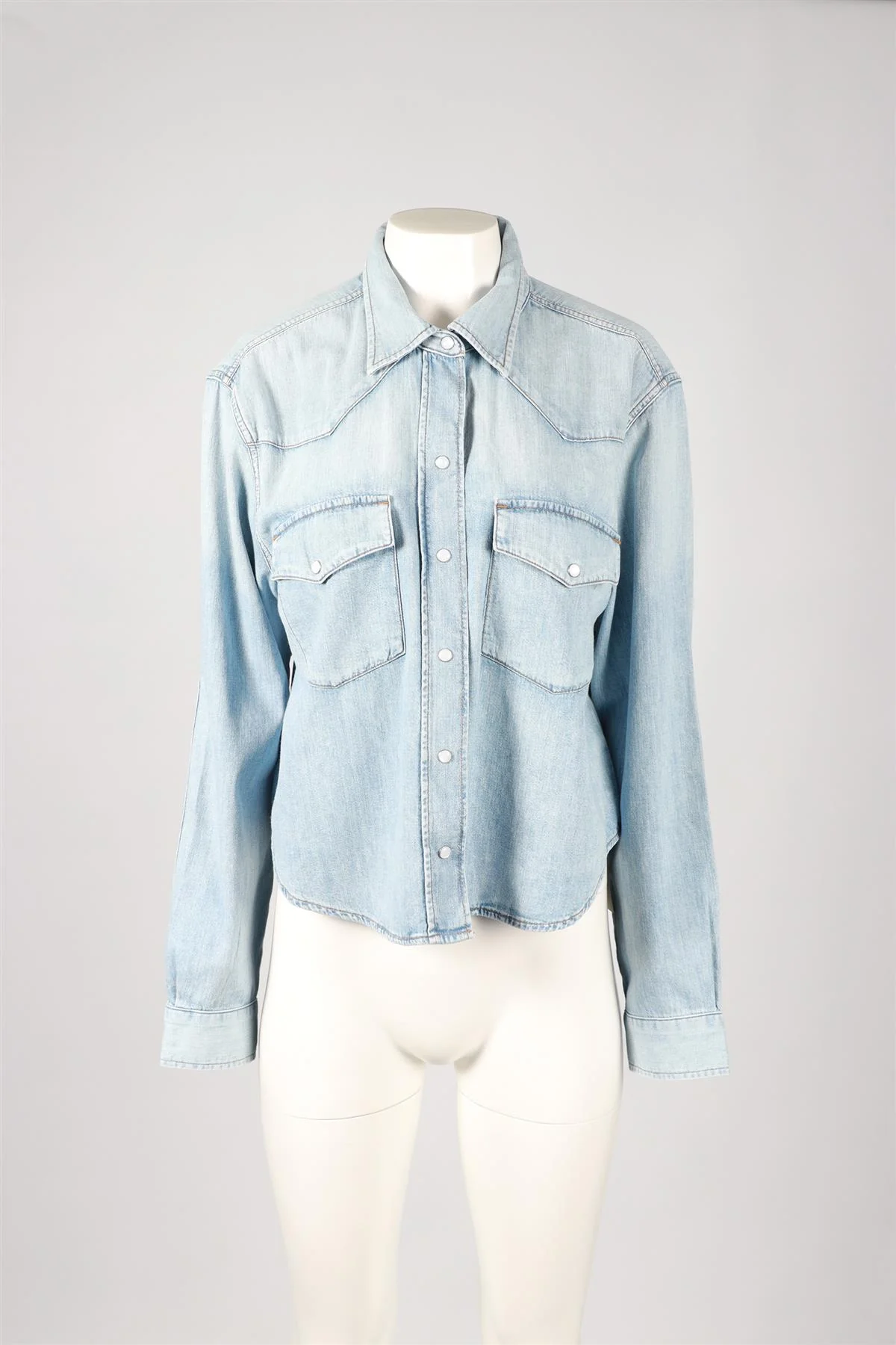CITIZENS OF HUMANITY BLUE DENIM SHIRT - Image 8