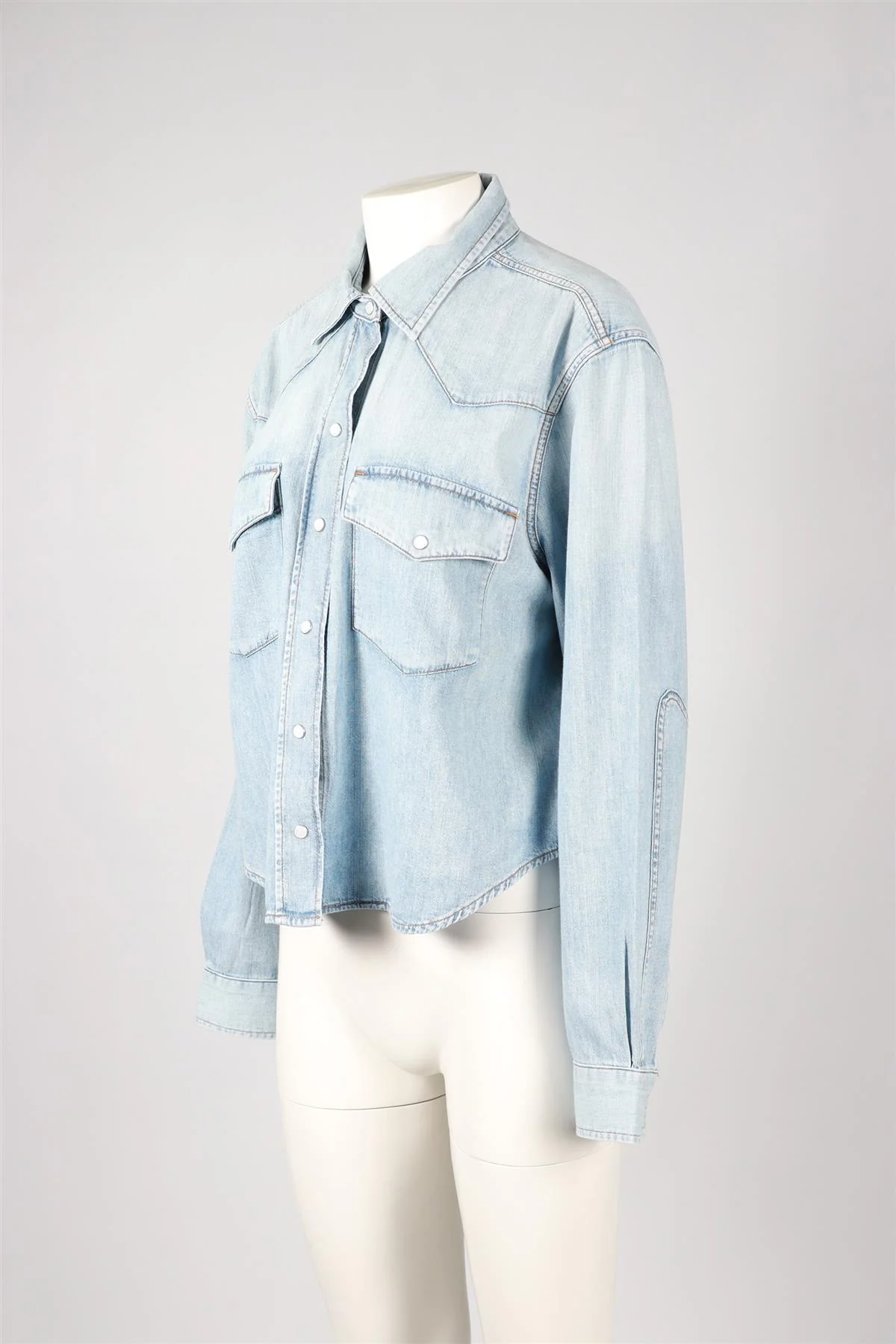 CITIZENS OF HUMANITY BLUE DENIM SHIRT - Image 9