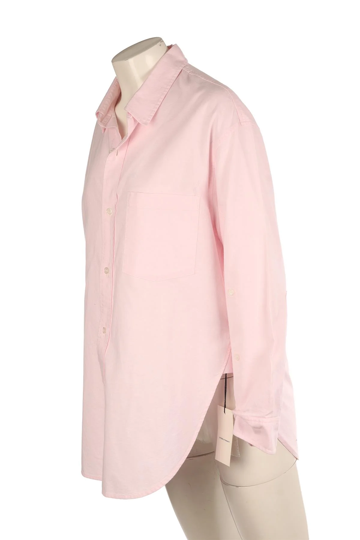 CITIZENS OF HUMANITY PINK COTTON SHIRT SMALL - Image 3
