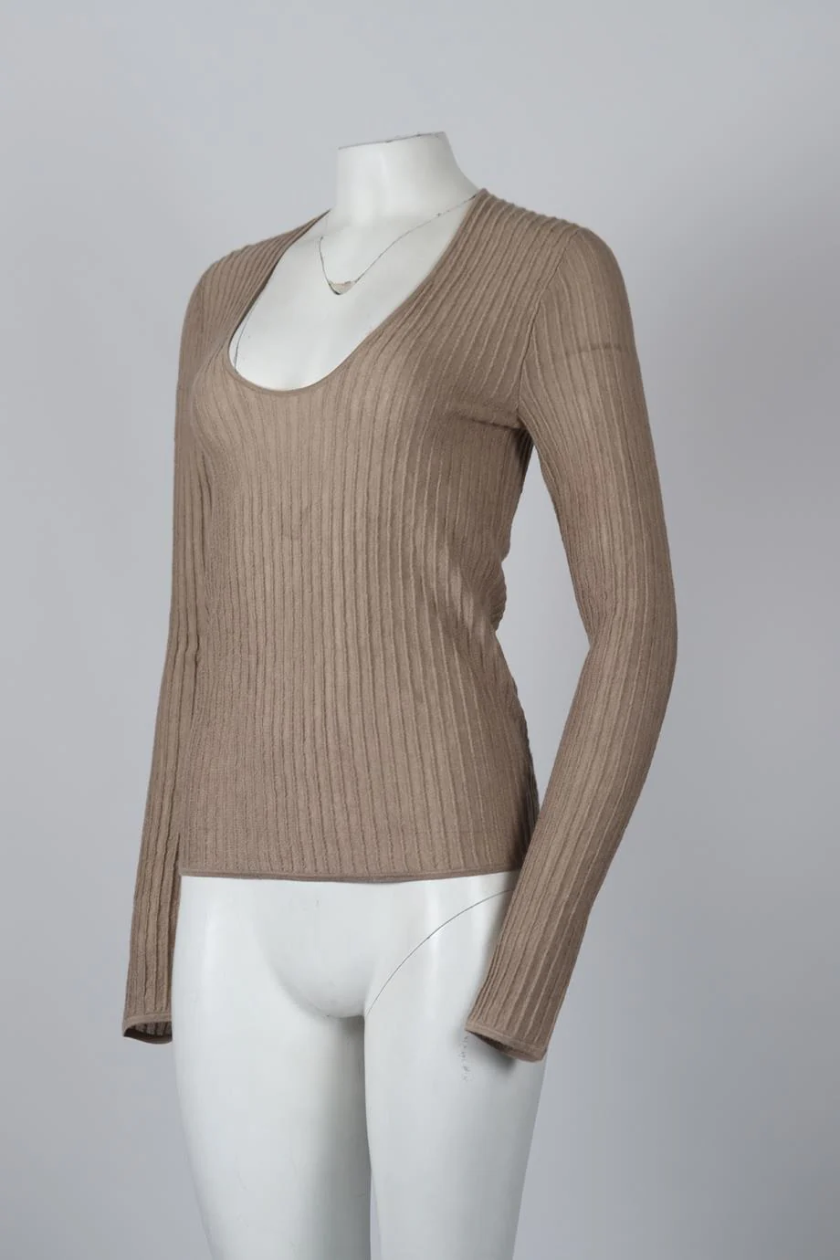 CO RIBBED CASHMERE TOP MEDIUM - Image 3
