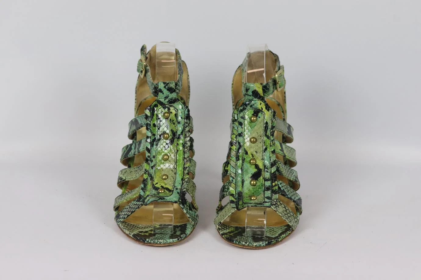 COACH CUTOUT PYTHON EFFECT LEATHER SANDALS EU 39 UK 6 US 9 - Image 3