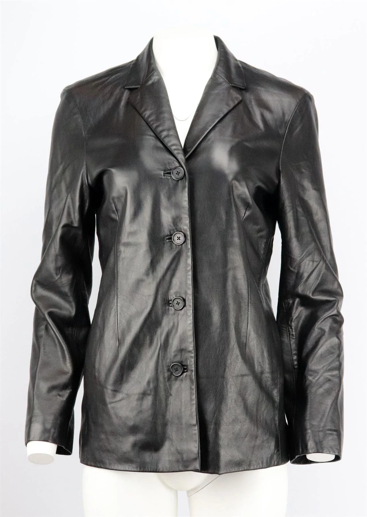 COACH VINTAGE LEATHER BLAZER MEDIUM - Image 2