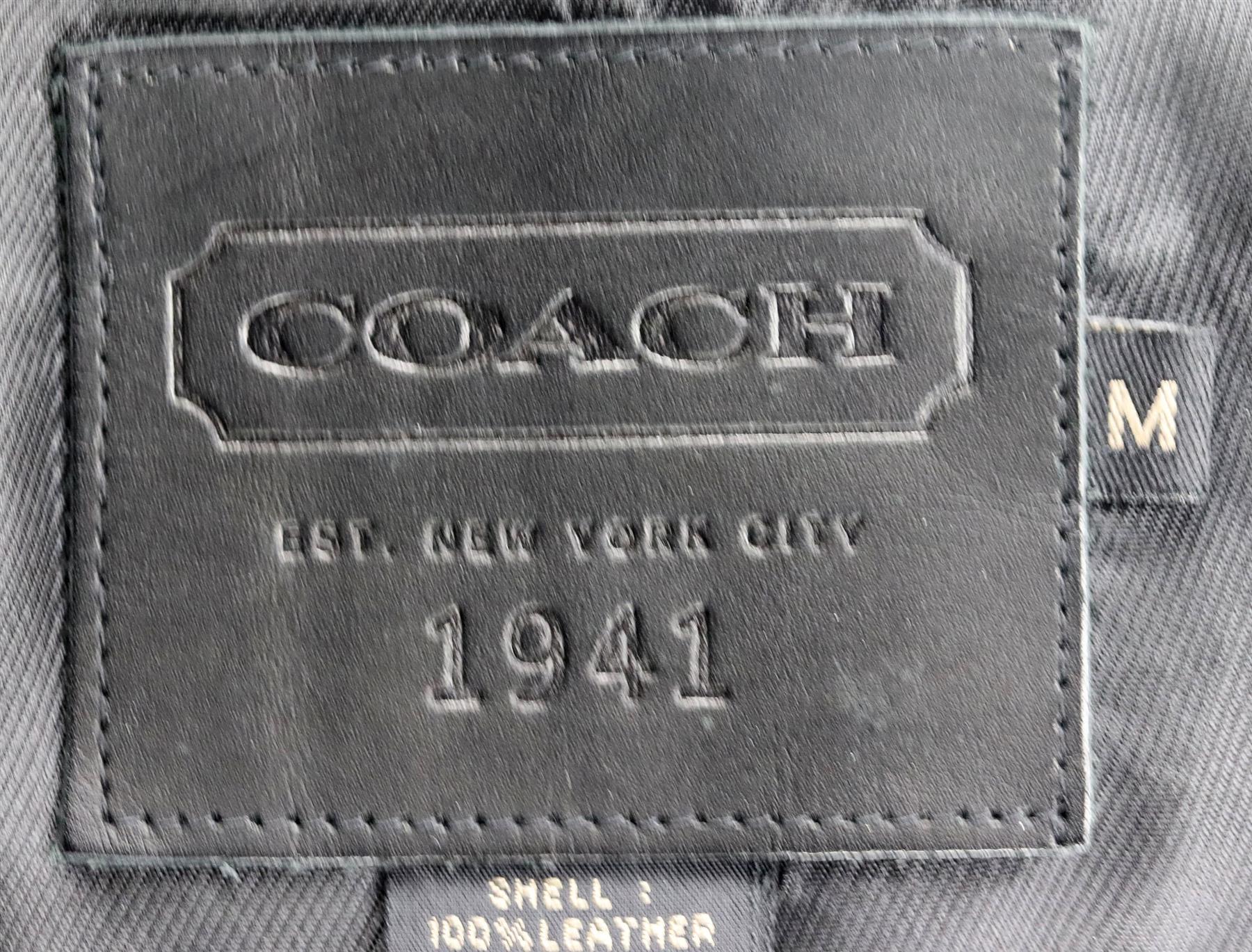 COACH VINTAGE LEATHER BLAZER MEDIUM - Image 5