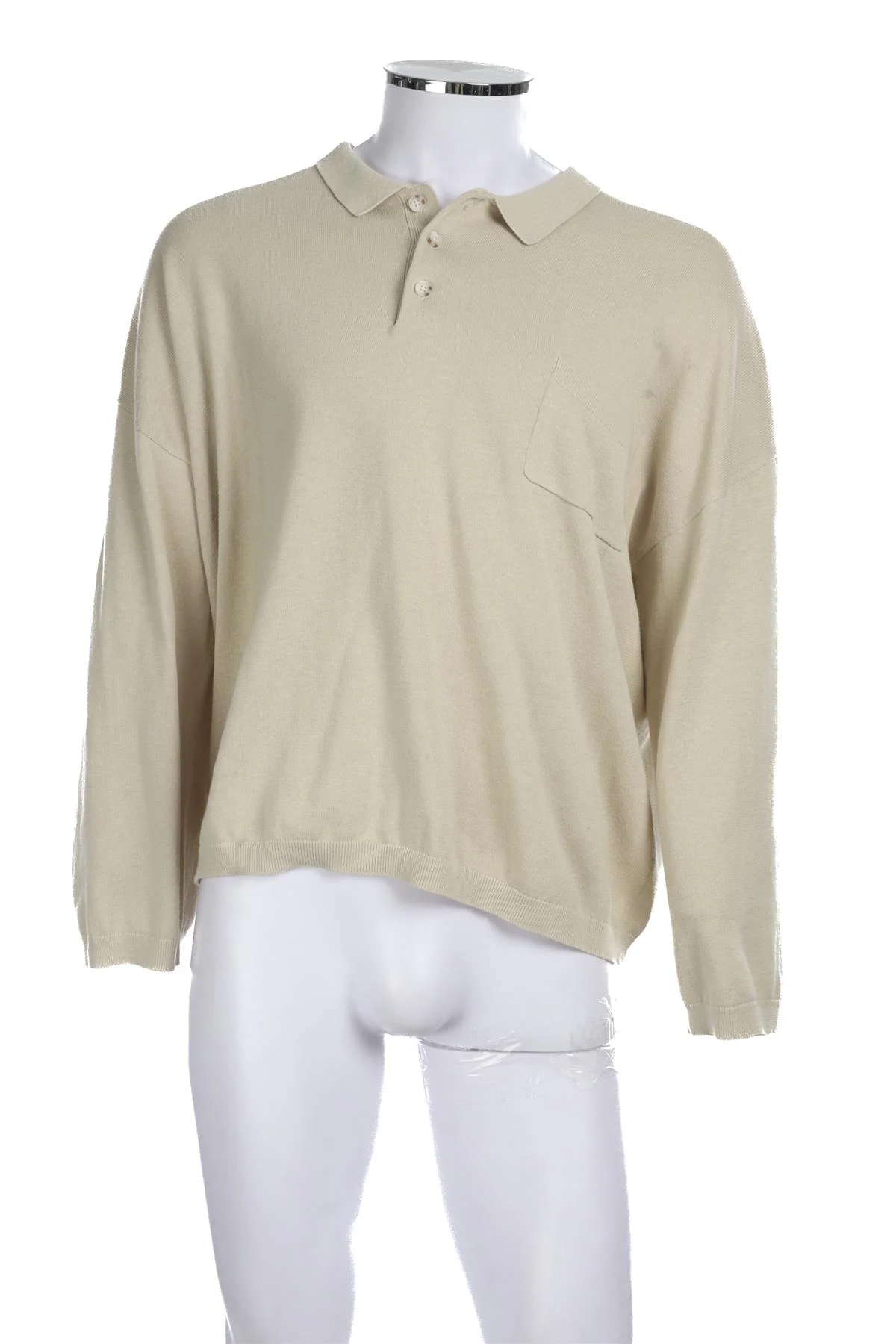 COMMAS CREAM MENS COTTON JUMPER SMALL - Image 2