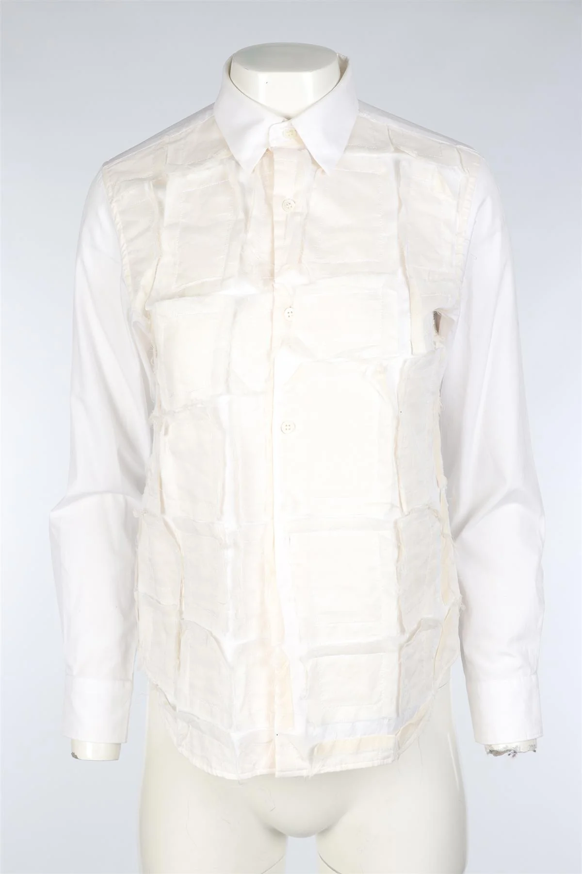 COMME DES GARCONS WHITE COTTON SHIRT SMALL - Image 2