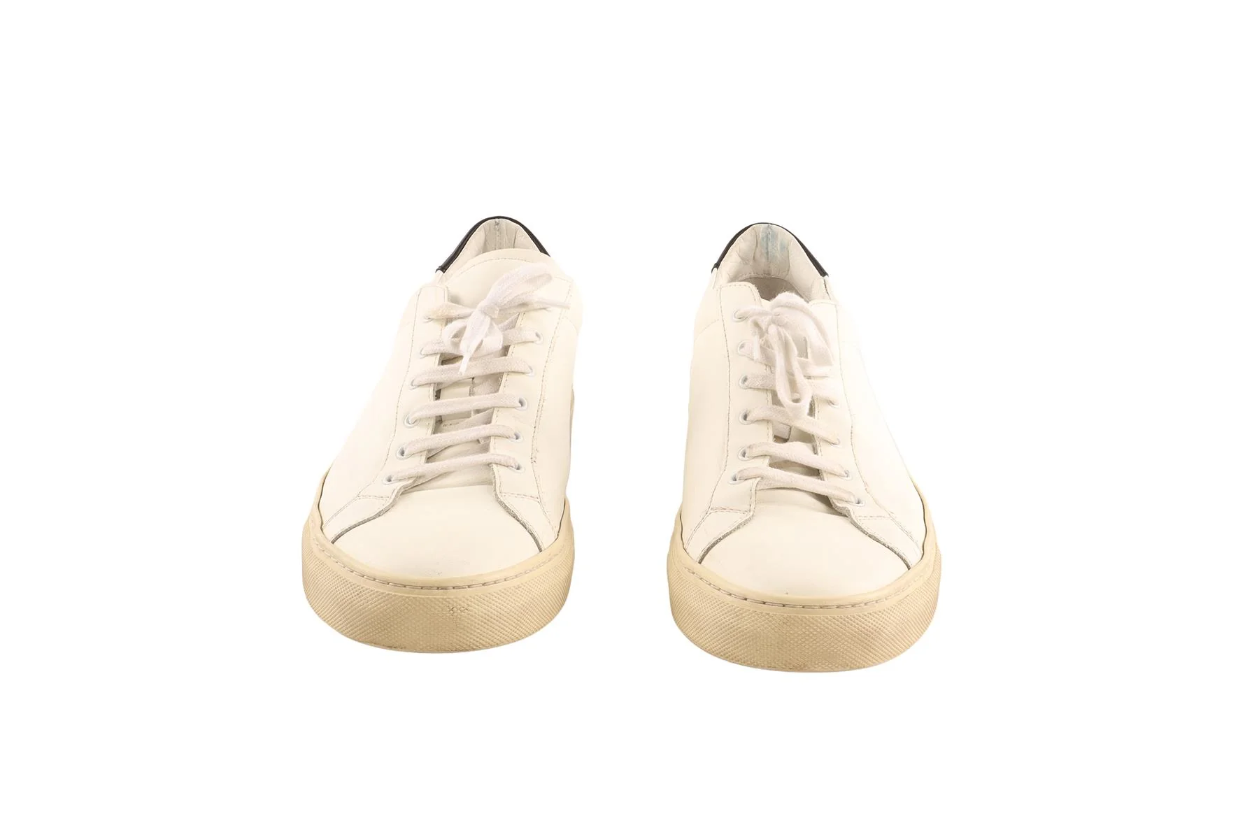 COMMON PROJECTS WHITE LEATHER MEN'S SNEAKERS UK 9 EU 43 - Image 3
