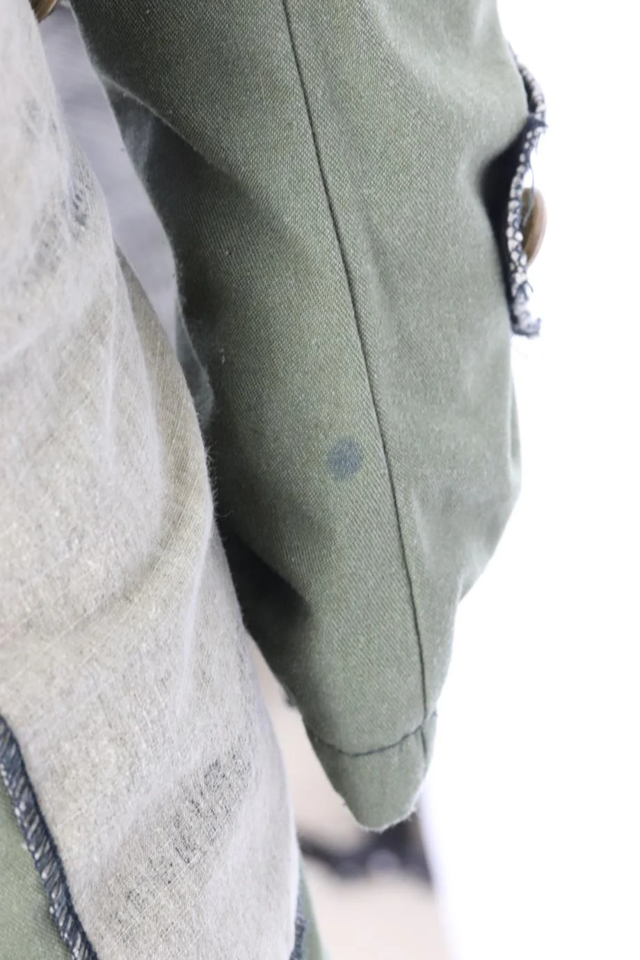COSA NOSTRA FUR TRIMMED COTTON CANVAS PARKA COAT SMALL - Image 5