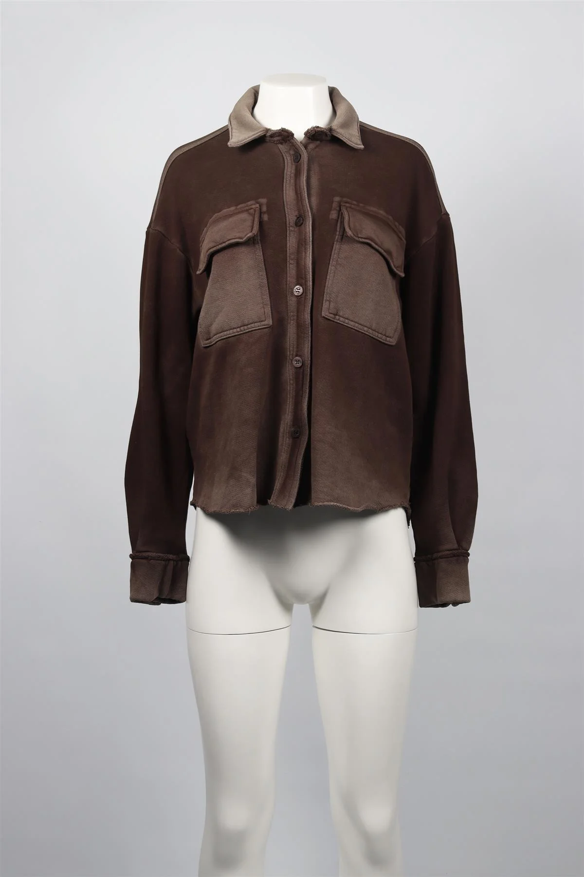 COTTON CITIZEN BROWN COTTON SHIRT XSMALL - Image 2